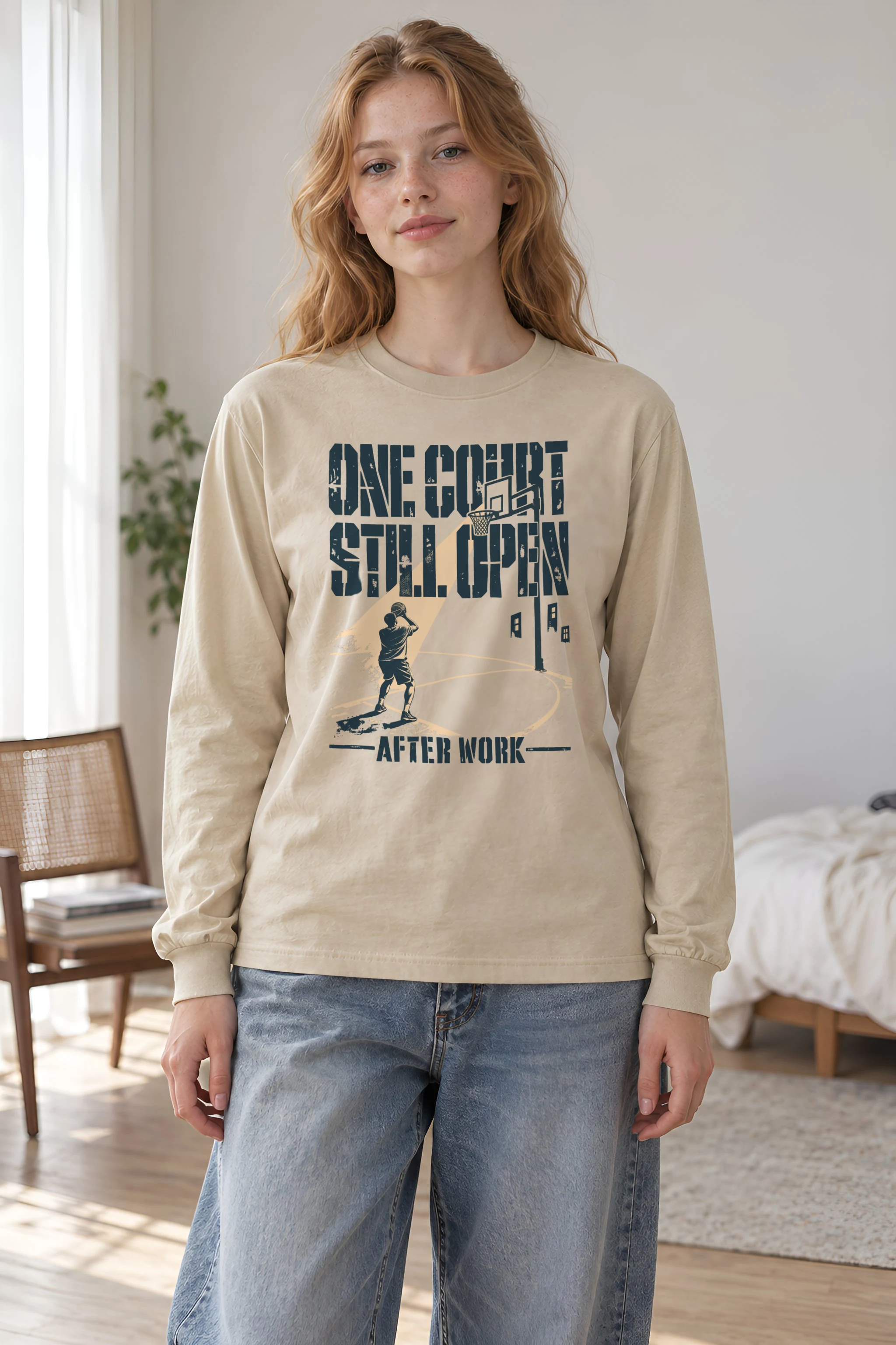 "One Court Still Open" Unisex Longsleeve T-shirt