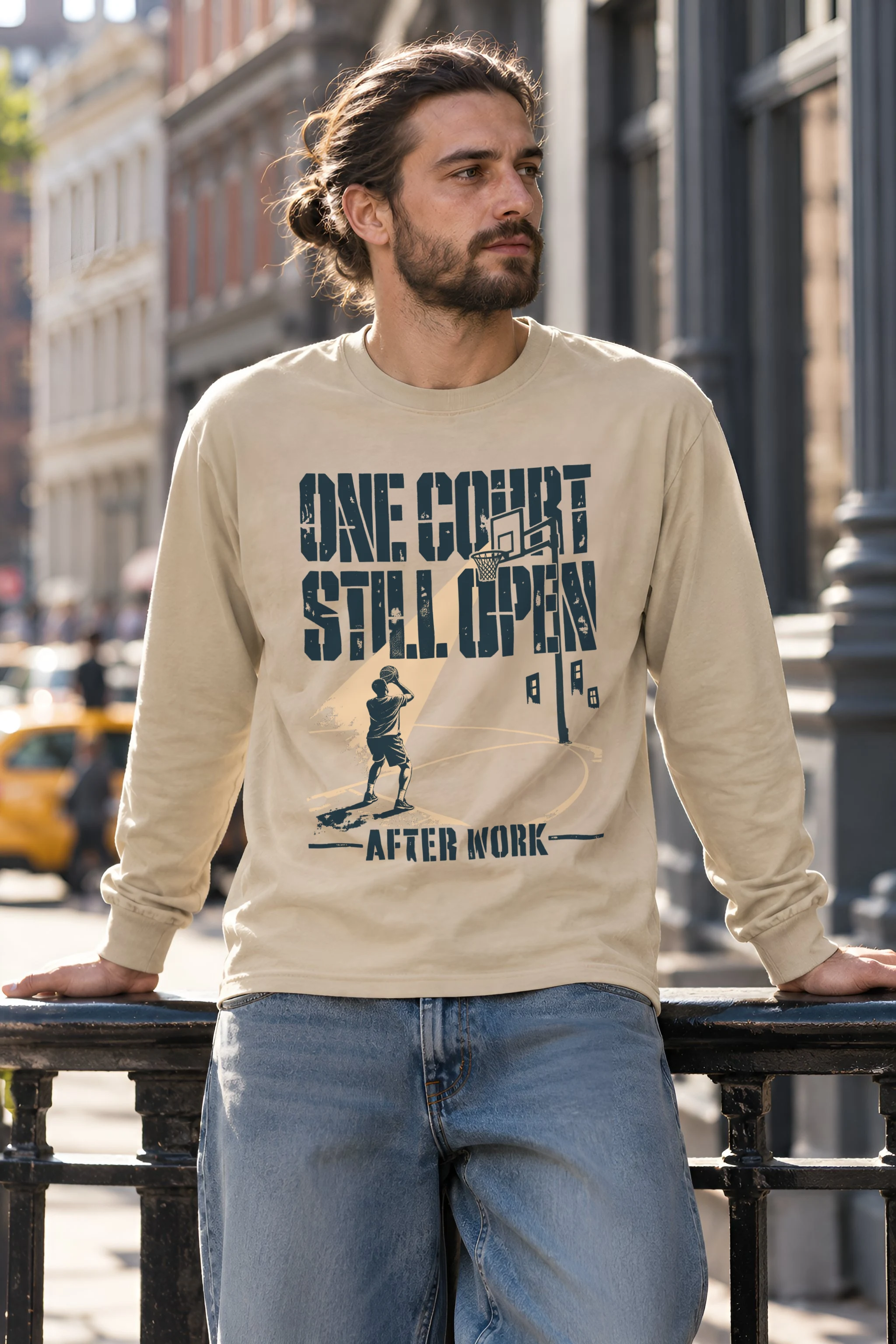 "One Court Still Open" Unisex Longsleeve T-shirt