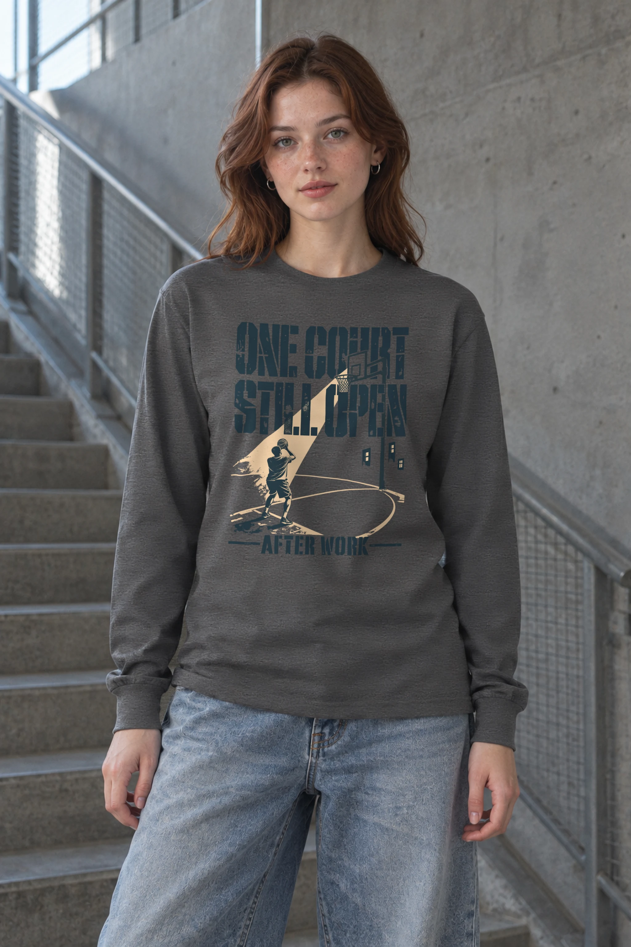 "One Court Still Open" Unisex Longsleeve T-shirt