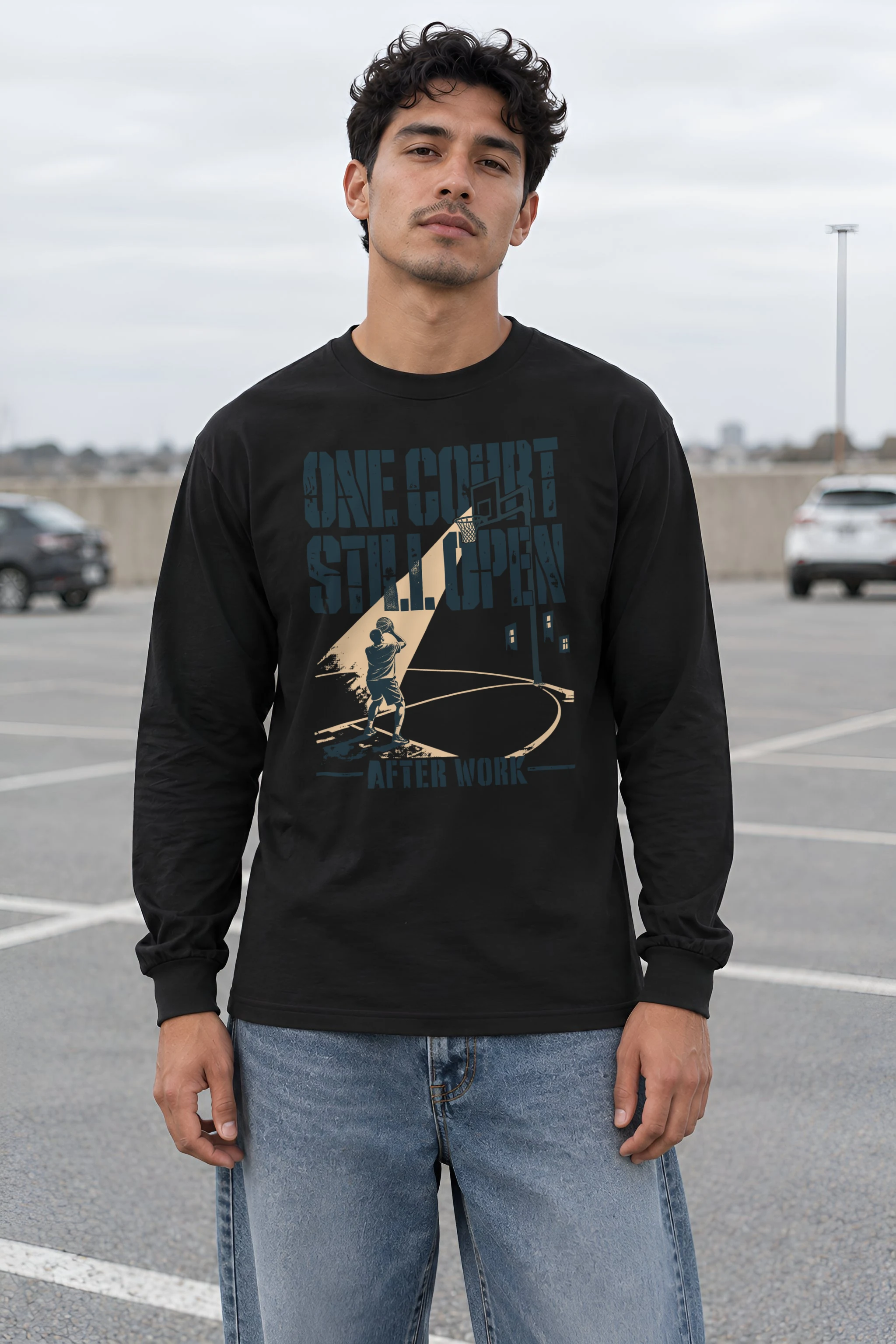 "One Court Still Open" Unisex Longsleeve T-shirt