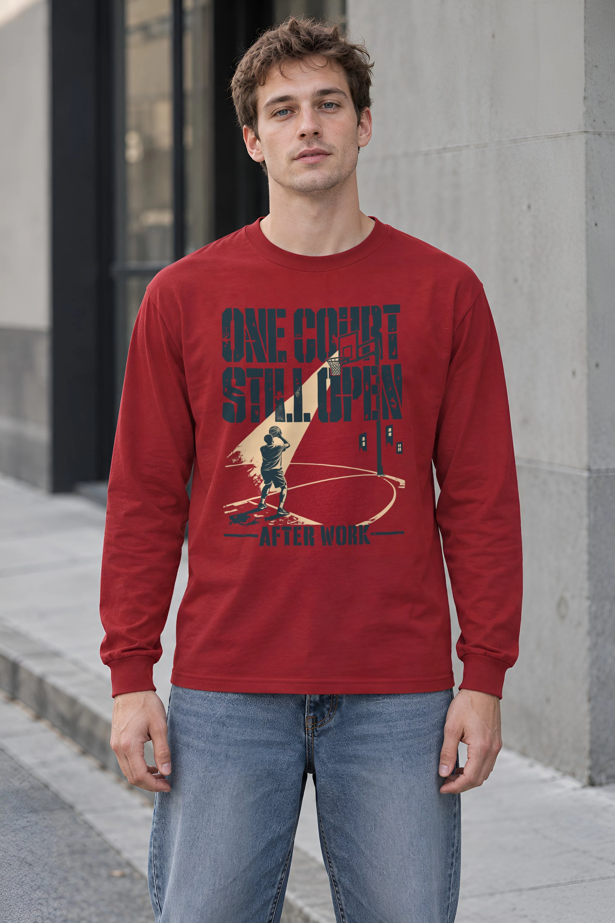 "One Court Still Open" Unisex Longsleeve T-shirt