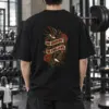 "One Crossing Two Swallows" Men's Oversized Heavyweight Crewneck T-Shirt