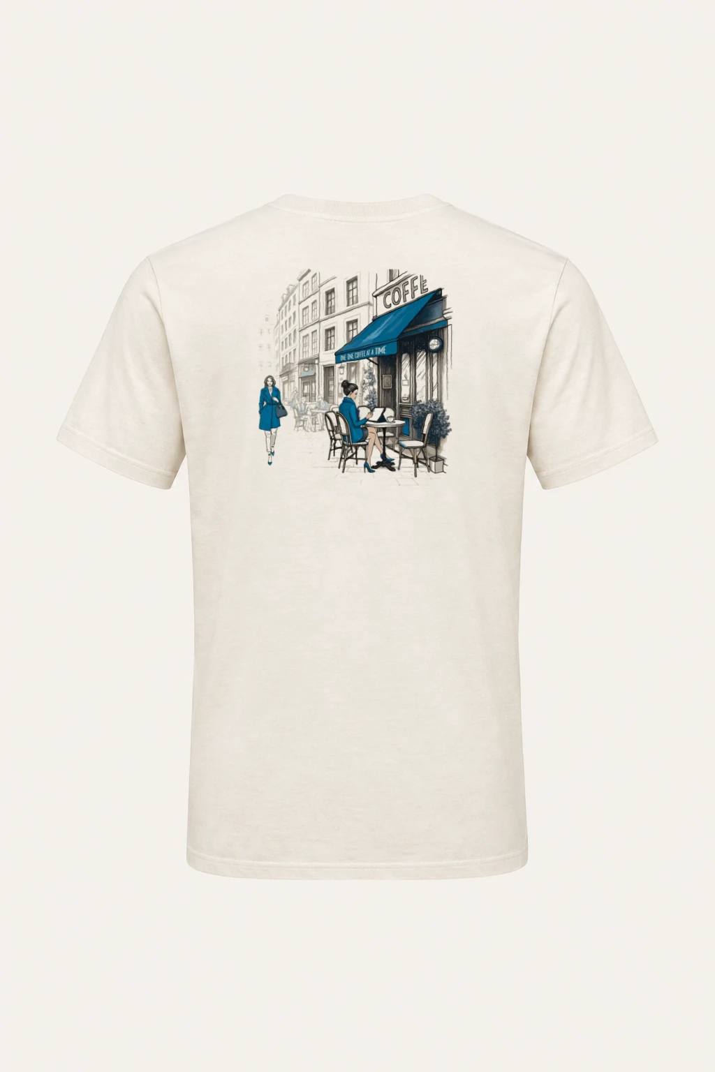 "One Cup At A Time" Heavyweight Unisex Crewneck T-shirt | Gildan 5000