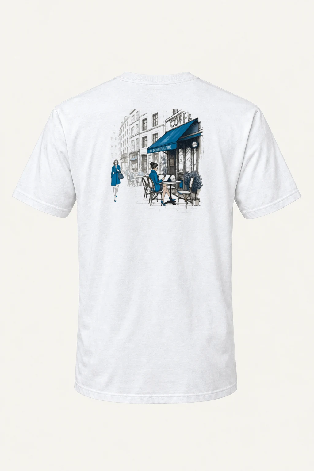 "One Cup At A Time" Heavyweight Unisex Crewneck T-shirt | Gildan 5000