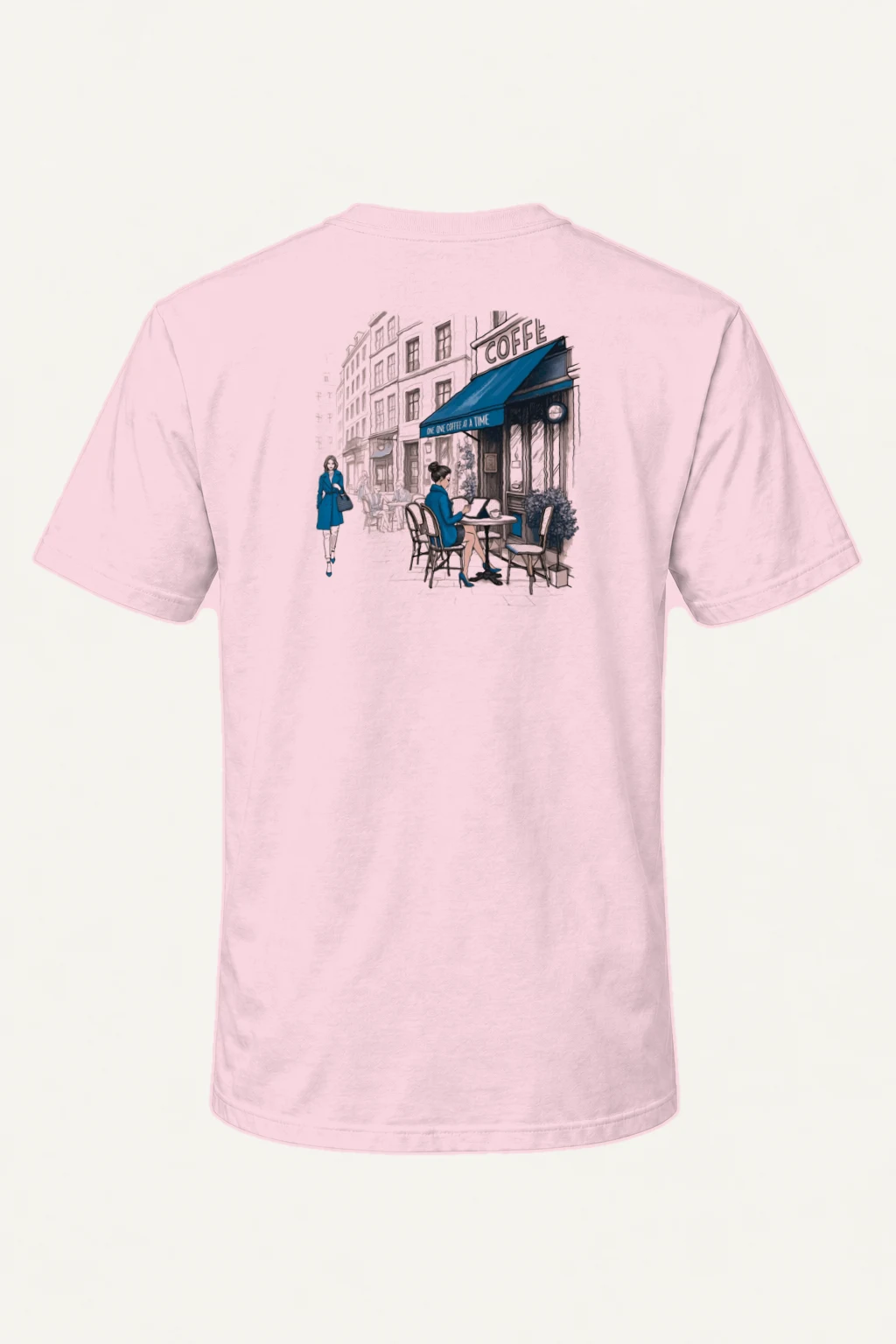 "One Cup At A Time" Heavyweight Unisex Crewneck T-shirt | Gildan 5000