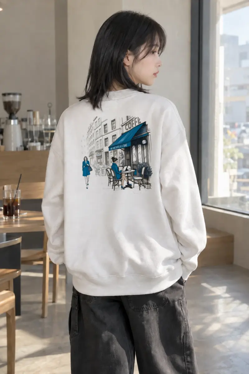 "One Cup of Coffee" Heavy Blend Unisex Crewneck Sweatshirt | Gildan 18000