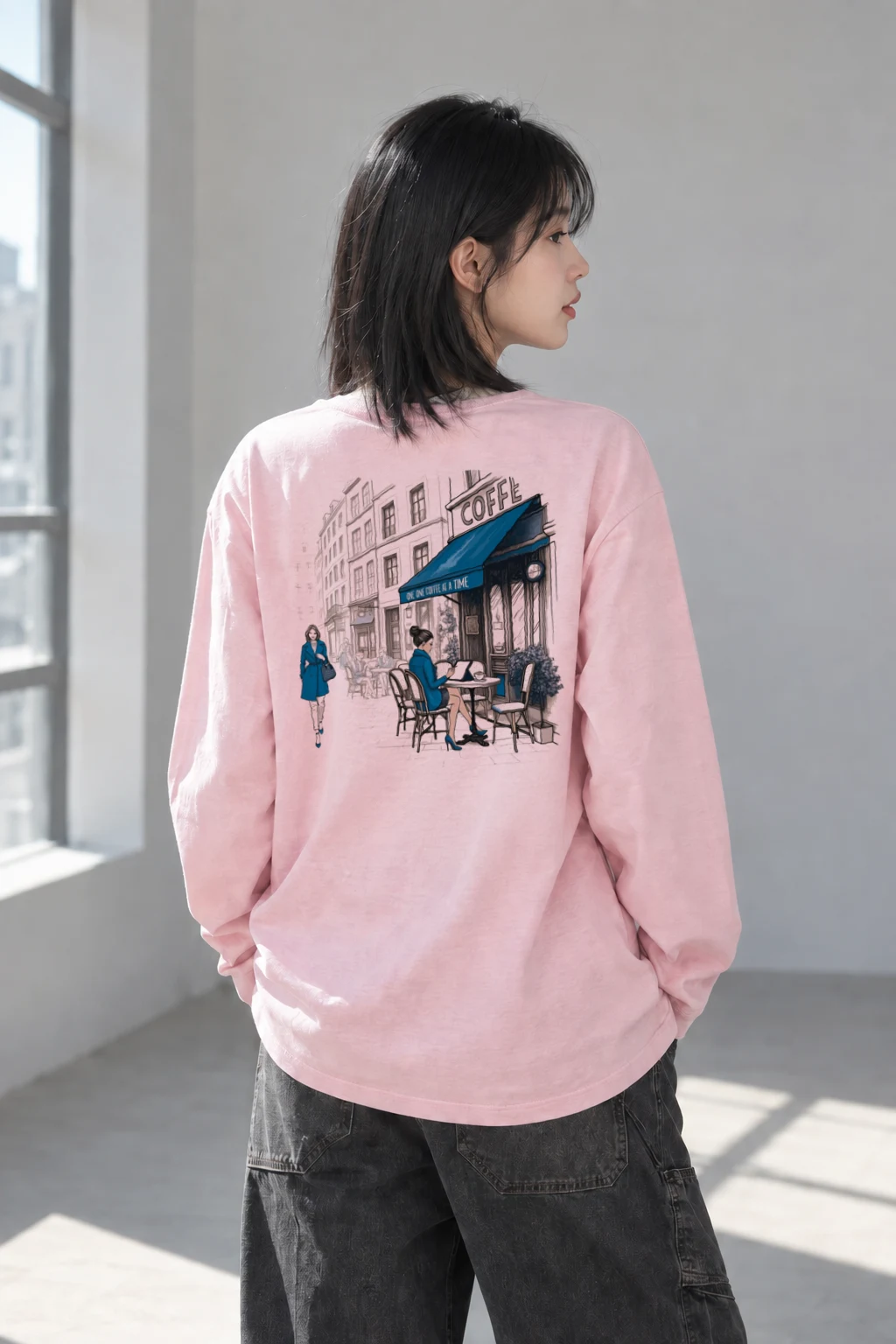 "One Cup of Coffee" Unisex Longsleeve T-shirt | Gildan 2400