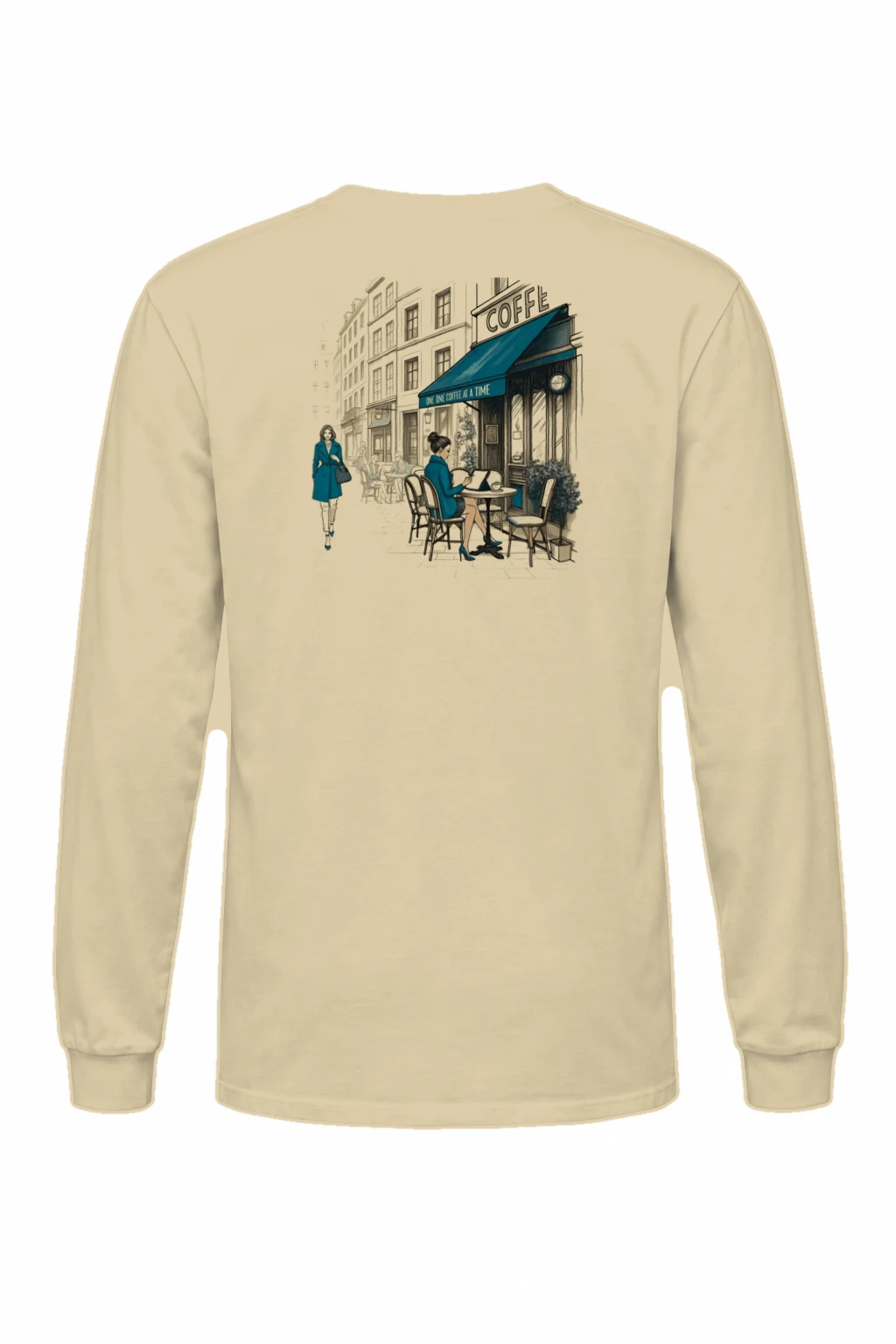 "One Cup of Coffee" Unisex Longsleeve T-shirt | Gildan 2400