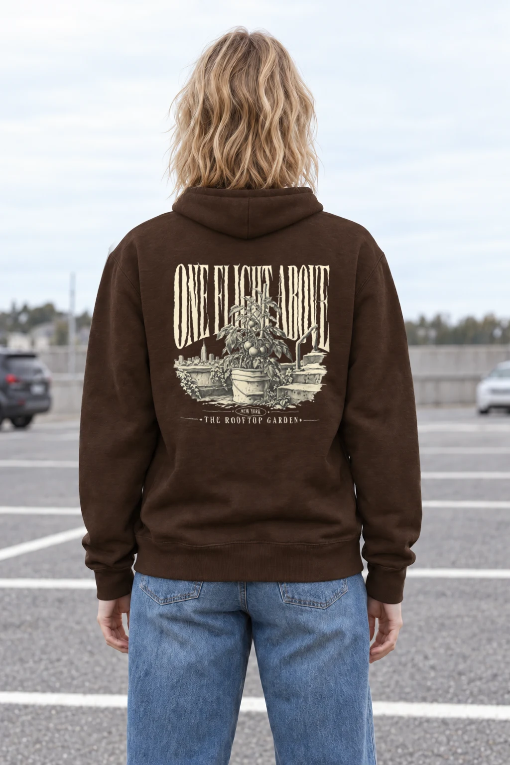 "One Flight Above" Heavy Blend Unisex Pullover Hoodie