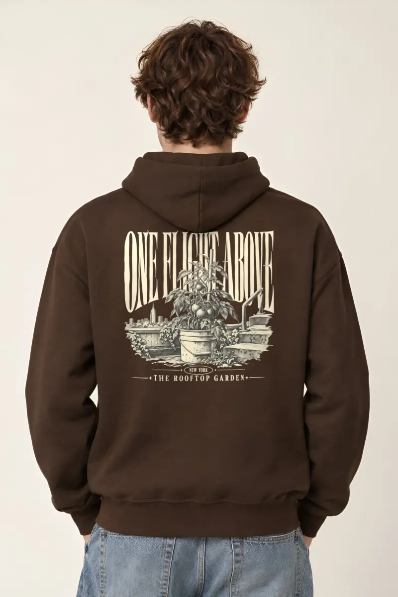 "One Flight Above" Heavy Blend Unisex Pullover Hoodie