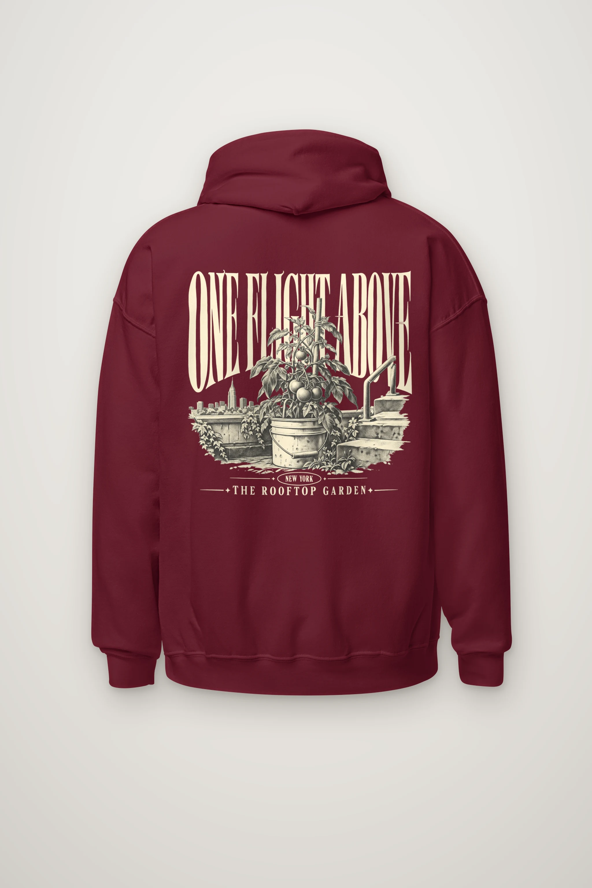 "One Flight Above" Heavy Blend Unisex Pullover Hoodie