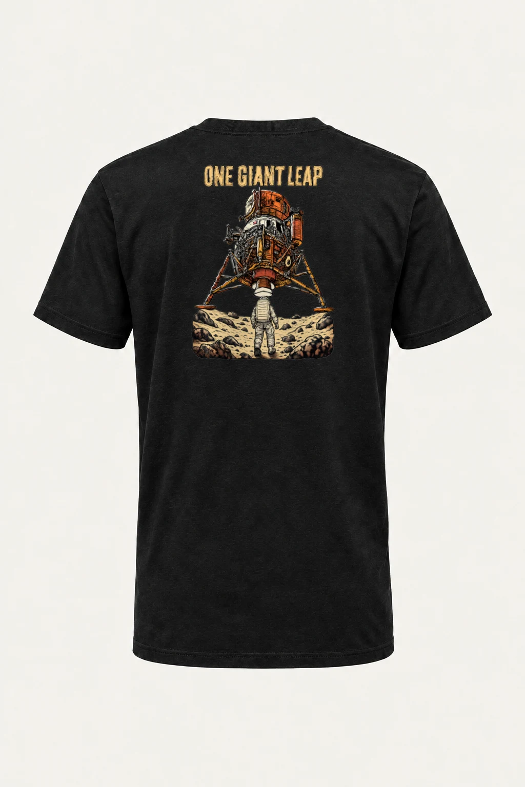 "One Giant Leap" Heavyweight Unisex Crewneck T-shirt | Gildan 5000