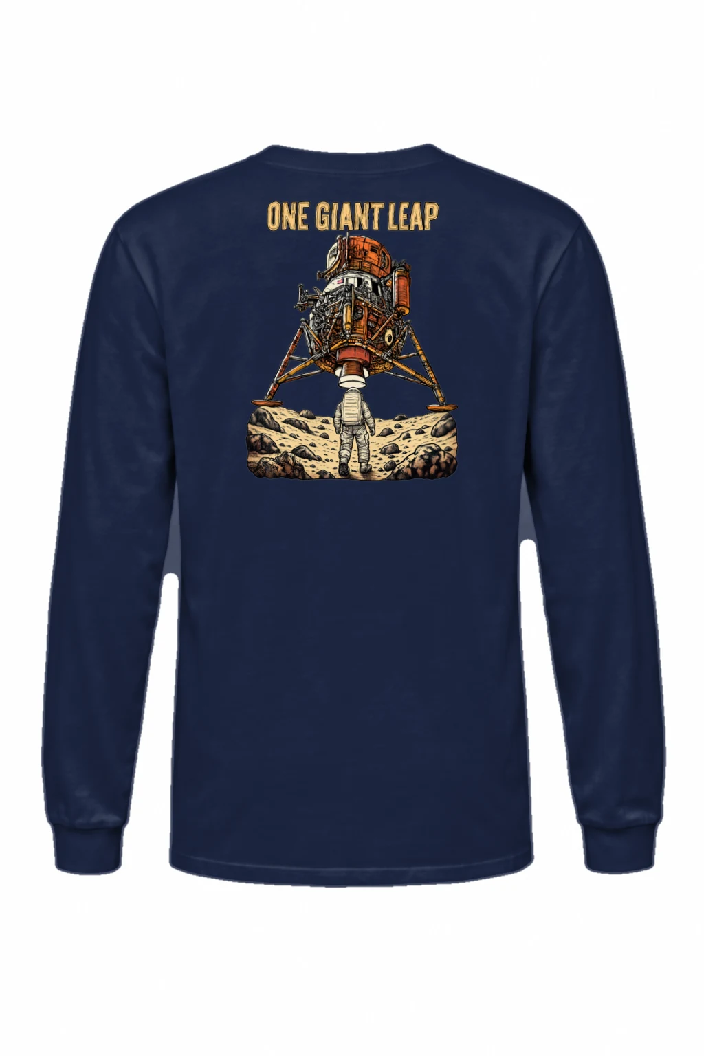 "One Giant Leap" Unisex Longsleeve T-shirt | Gildan 2400