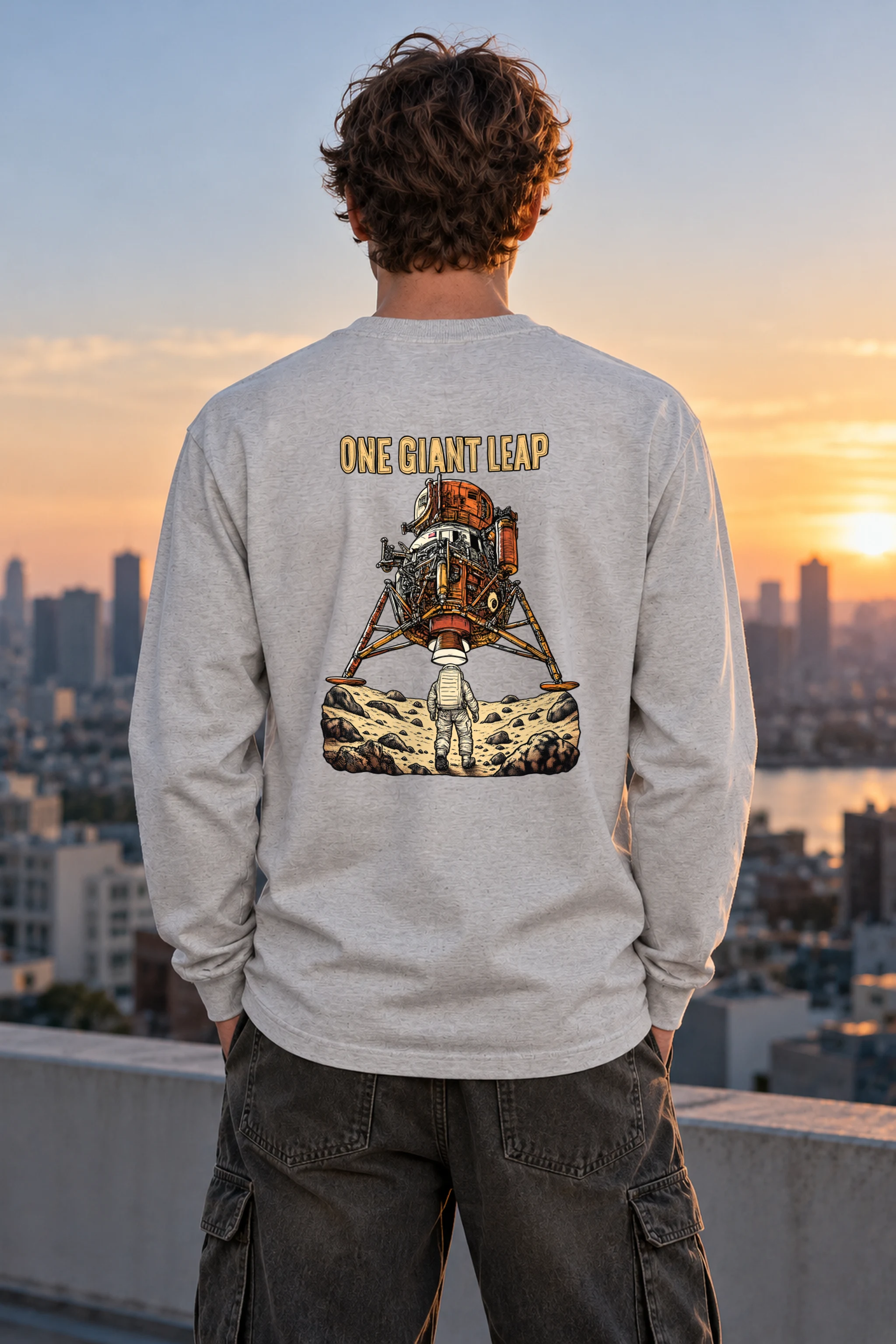 "One Giant Leap" Unisex Longsleeve T-shirt