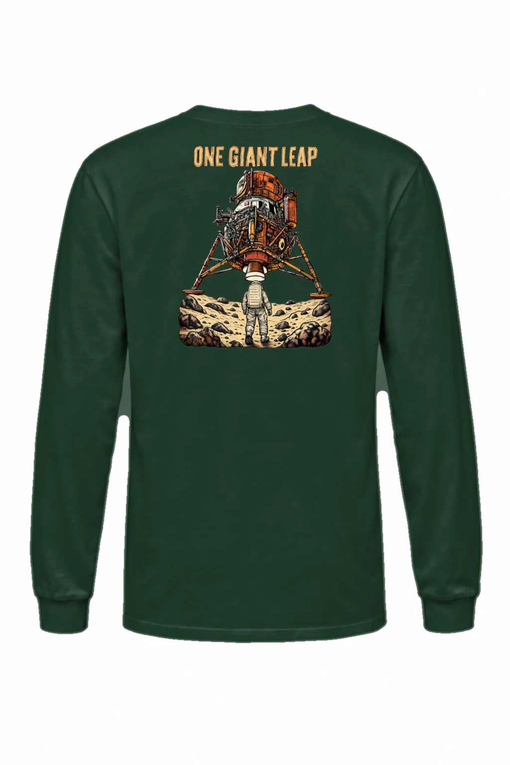 "One Giant Leap" Unisex Longsleeve T-shirt | Gildan 2400