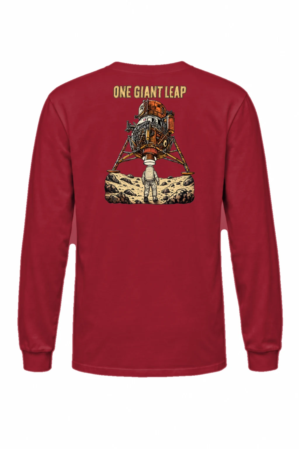 "One Giant Leap" Unisex Longsleeve T-shirt | Gildan 2400