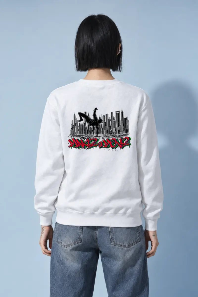 "One Hand Breakdancer" Heavy Blend Unisex Crewneck Sweatshirt