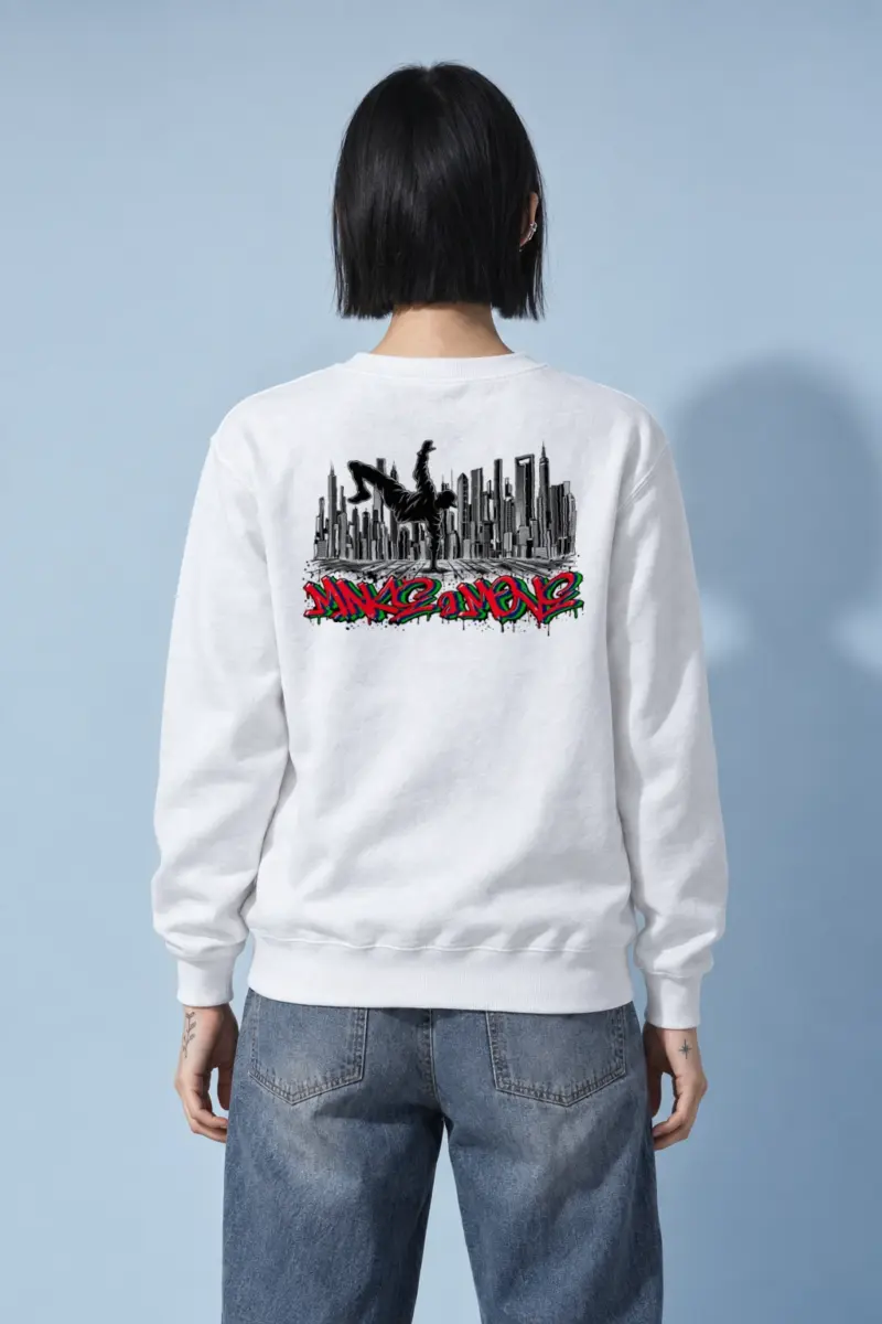 "One Hand Breakdancer" Heavy Blend Unisex Crewneck Sweatshirt
