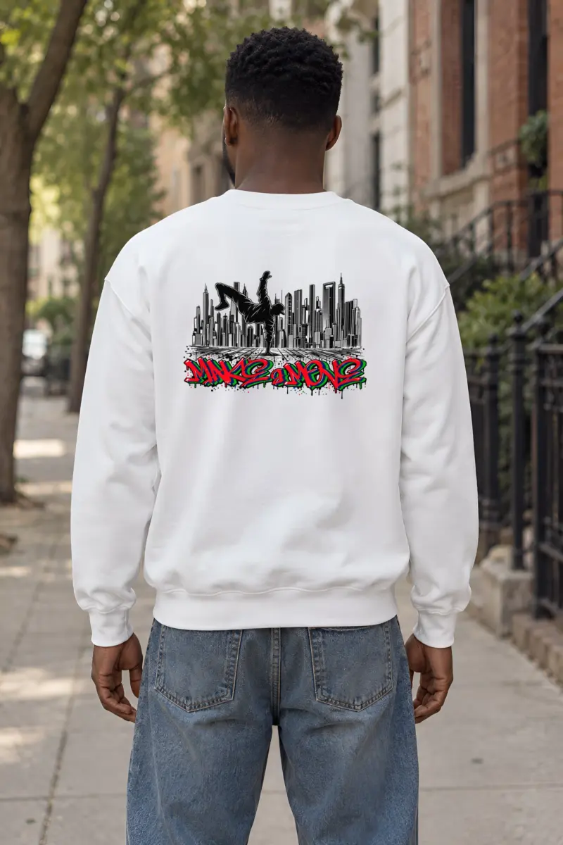 "One Hand Breakdancer" Heavy Blend Unisex Crewneck Sweatshirt