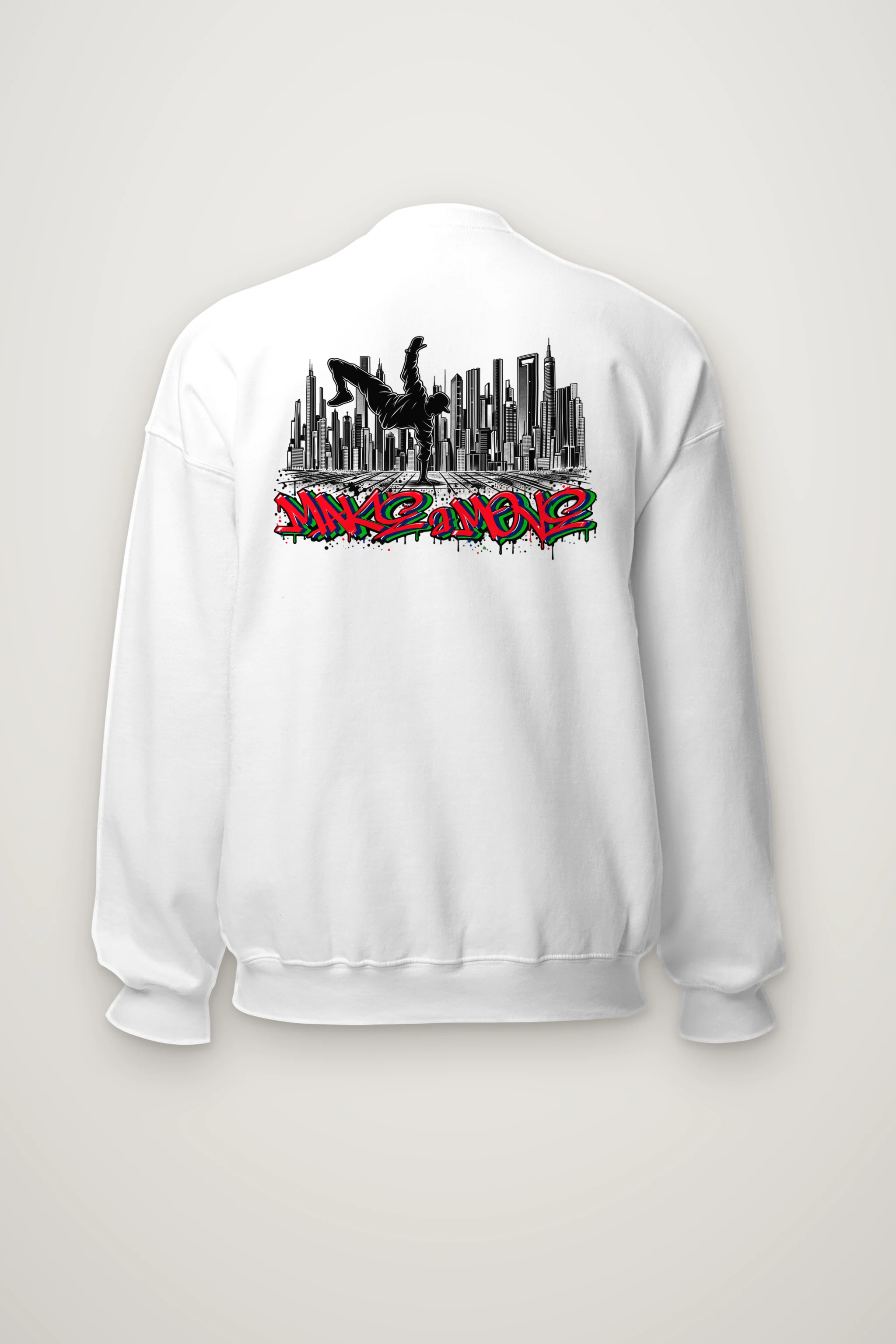 "One Hand Breakdancer" Heavy Blend Unisex Crewneck Sweatshirt