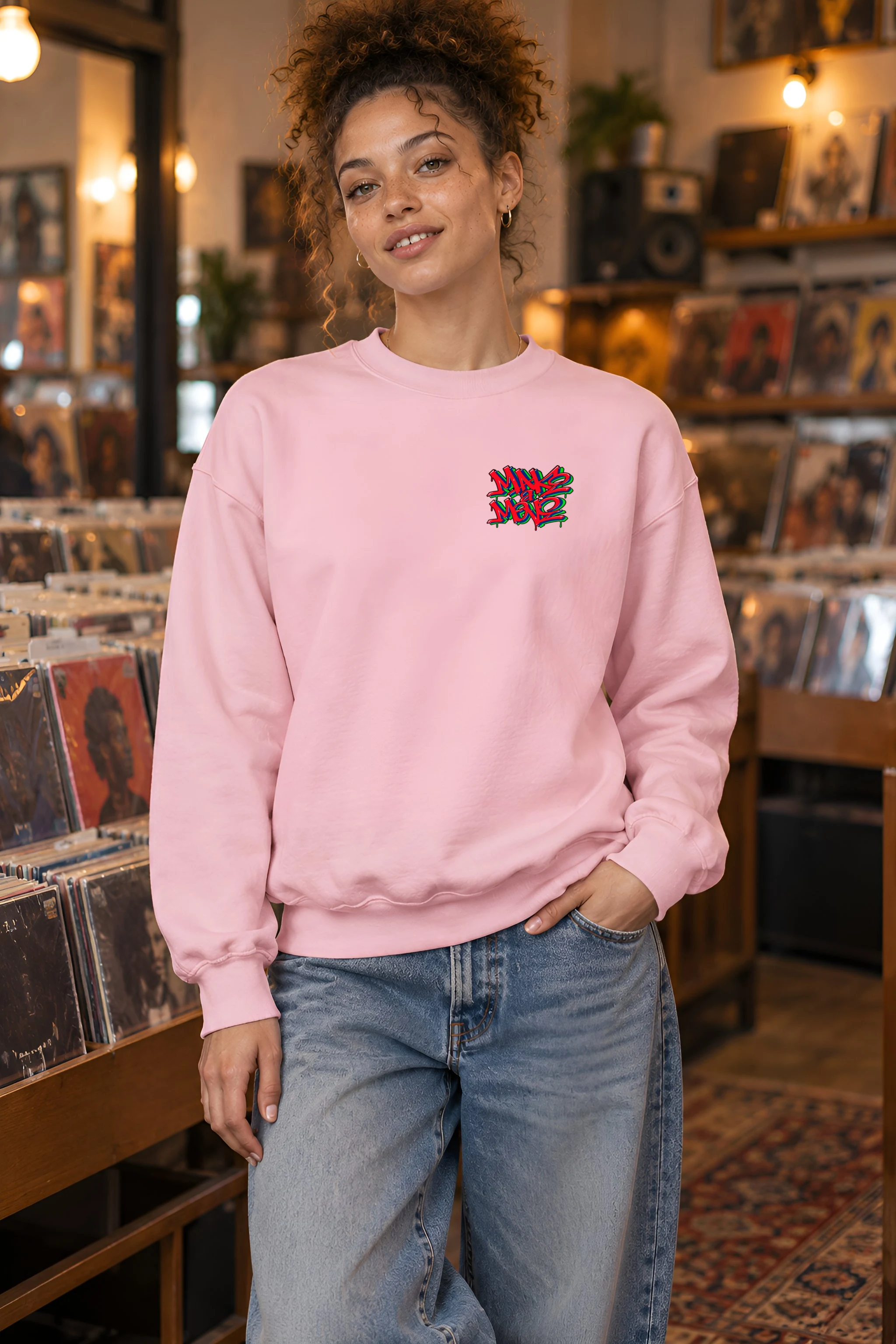 "One Hand Breakdancer" 1 Crewneck Sweatshirt