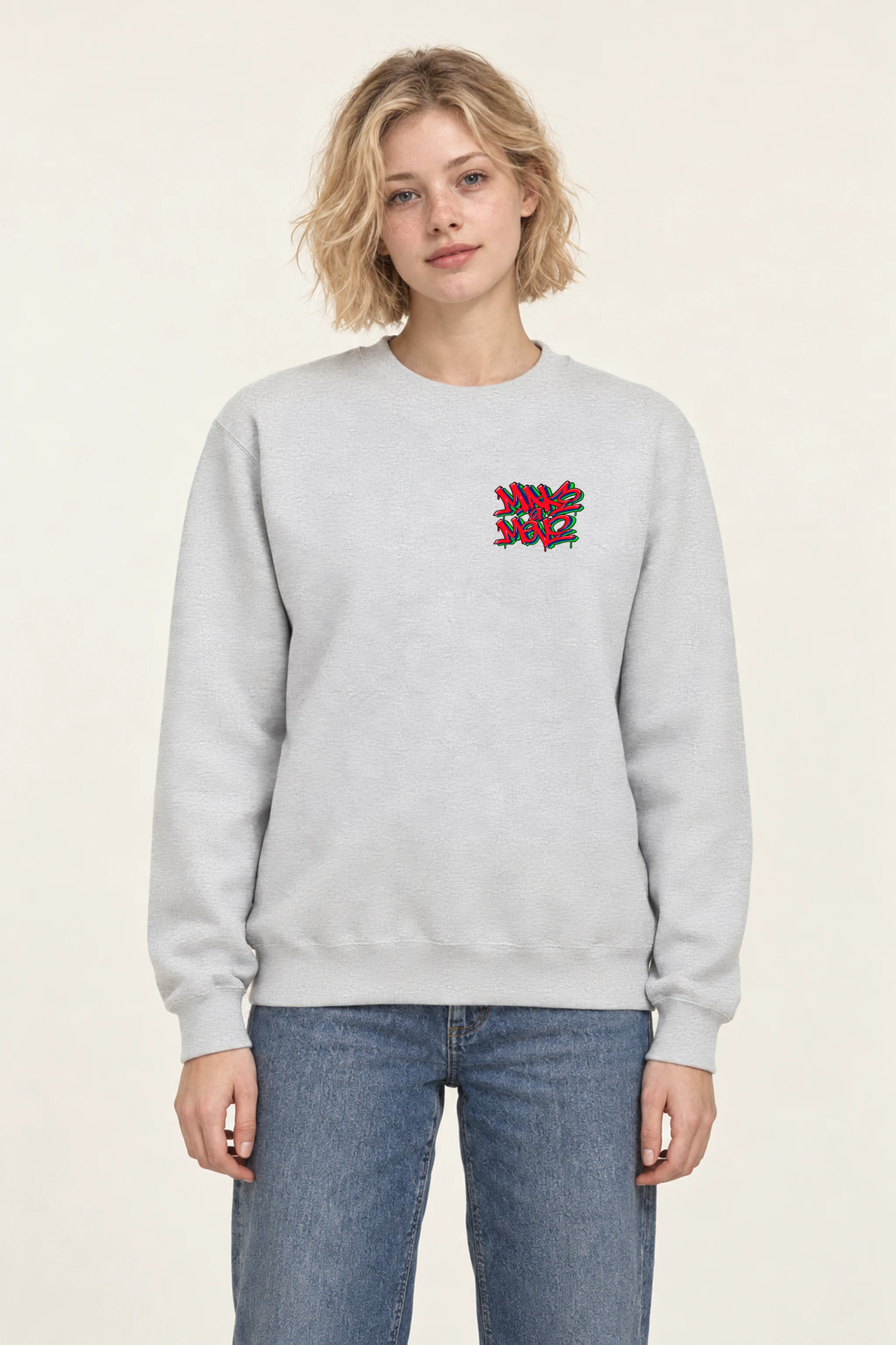 "One Hand Breakdancer" 1 Crewneck Sweatshirt