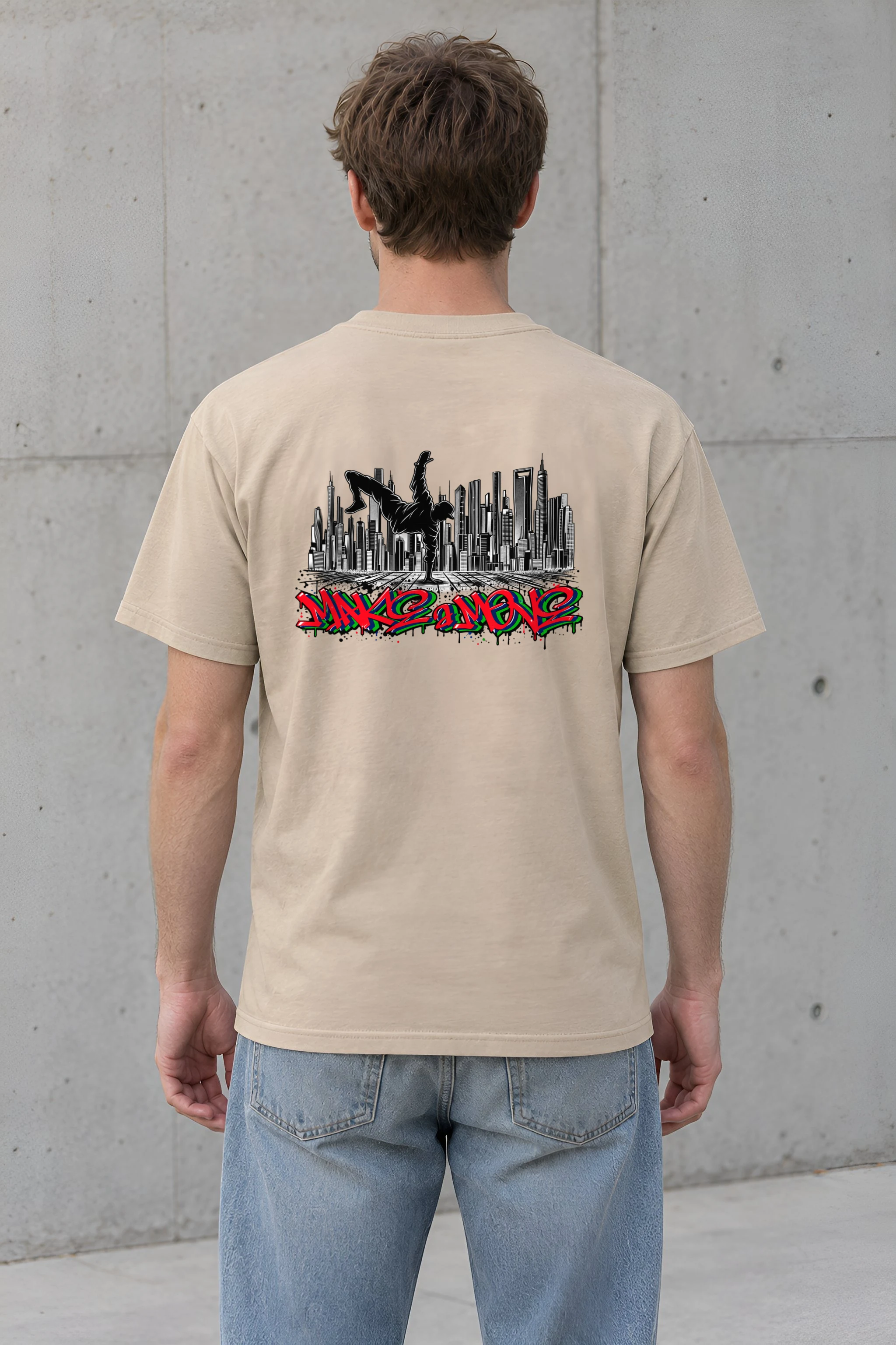 "One Hand Breakdancer" Heavyweight Unisex Crewneck T-shirt