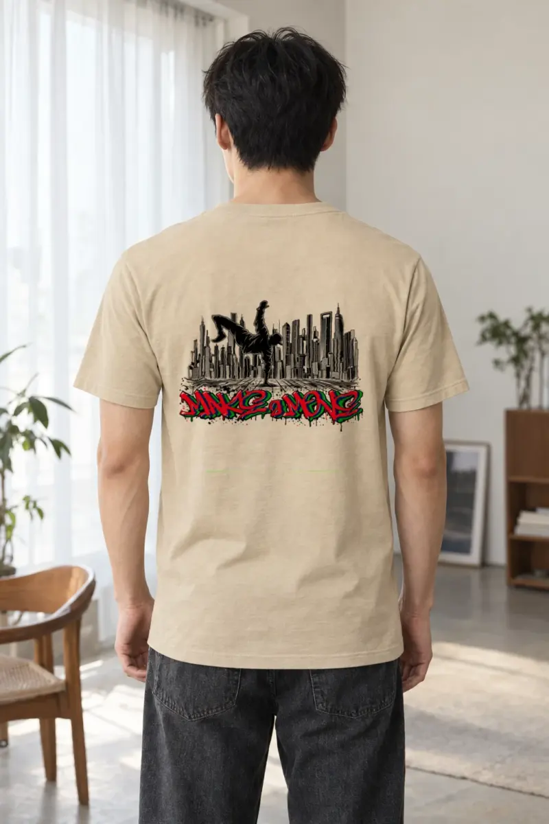 "One Hand Breakdancer" Heavyweight Unisex Crewneck T-shirt | Gildan 5000