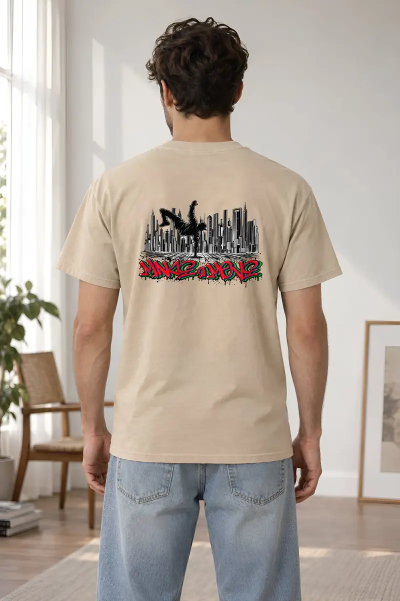 "One Hand Breakdancer" Heavyweight Unisex Crewneck T-shirt