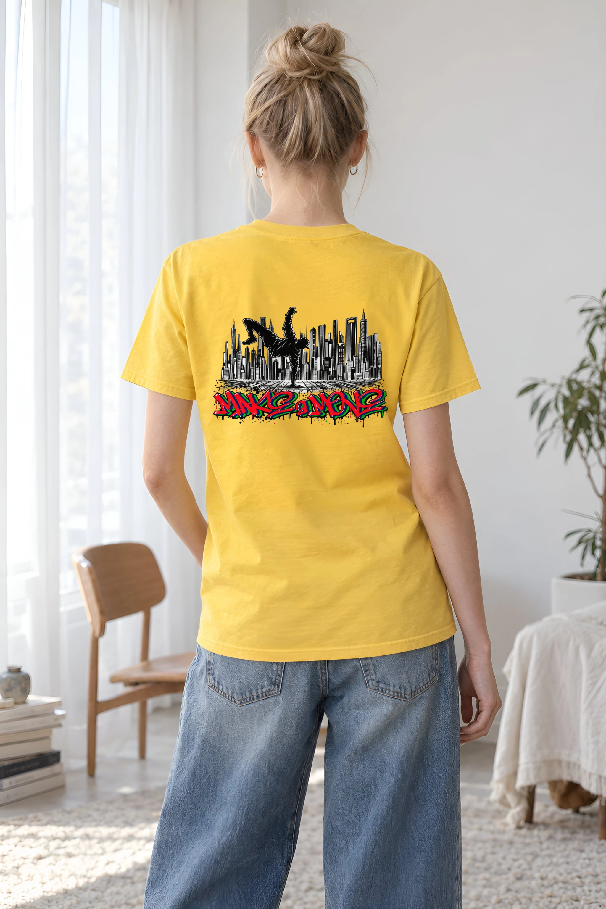 "One Hand Breakdancer" Heavyweight Unisex Crewneck T-shirt