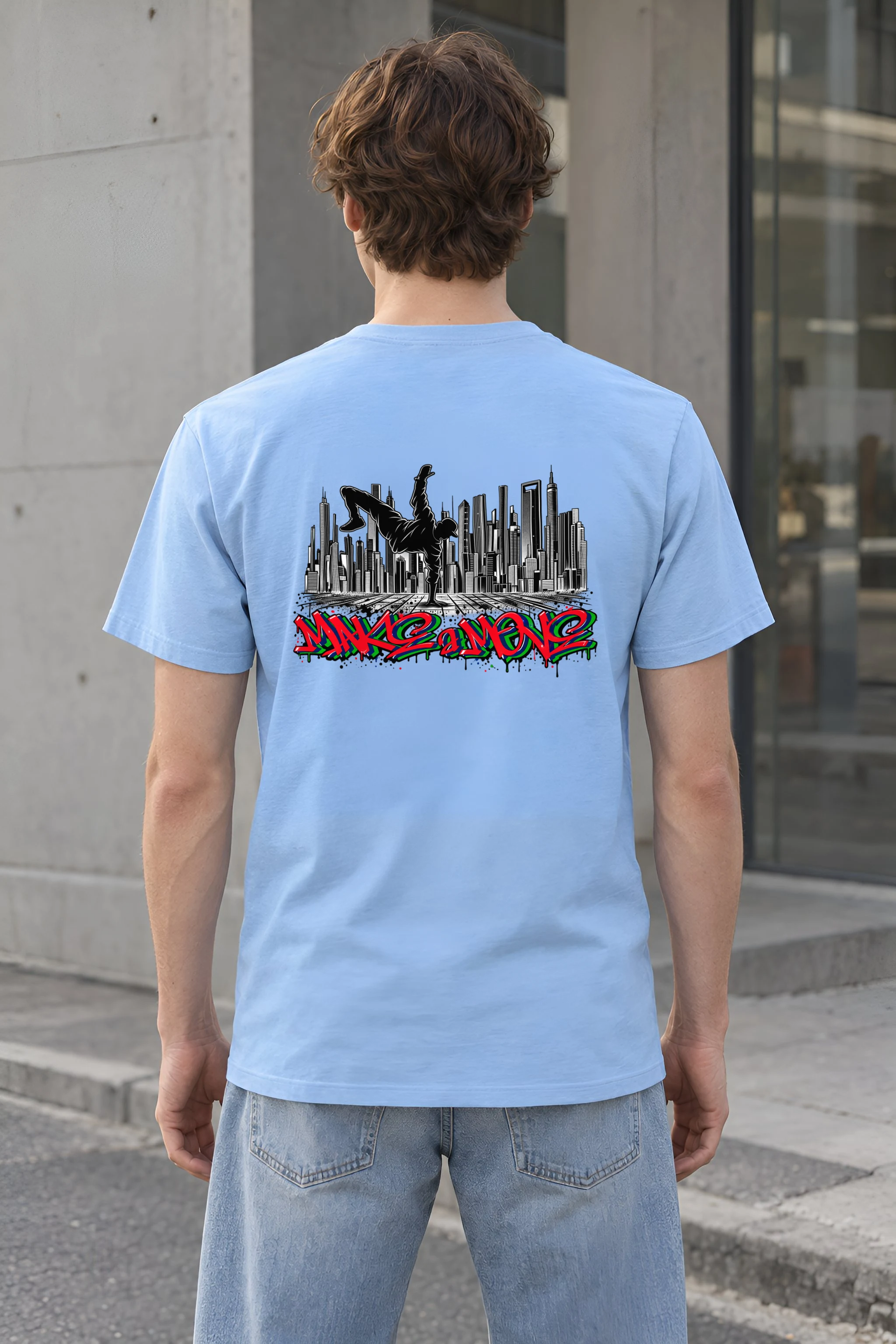 "One Hand Breakdancer" Heavyweight Unisex Crewneck T-shirt