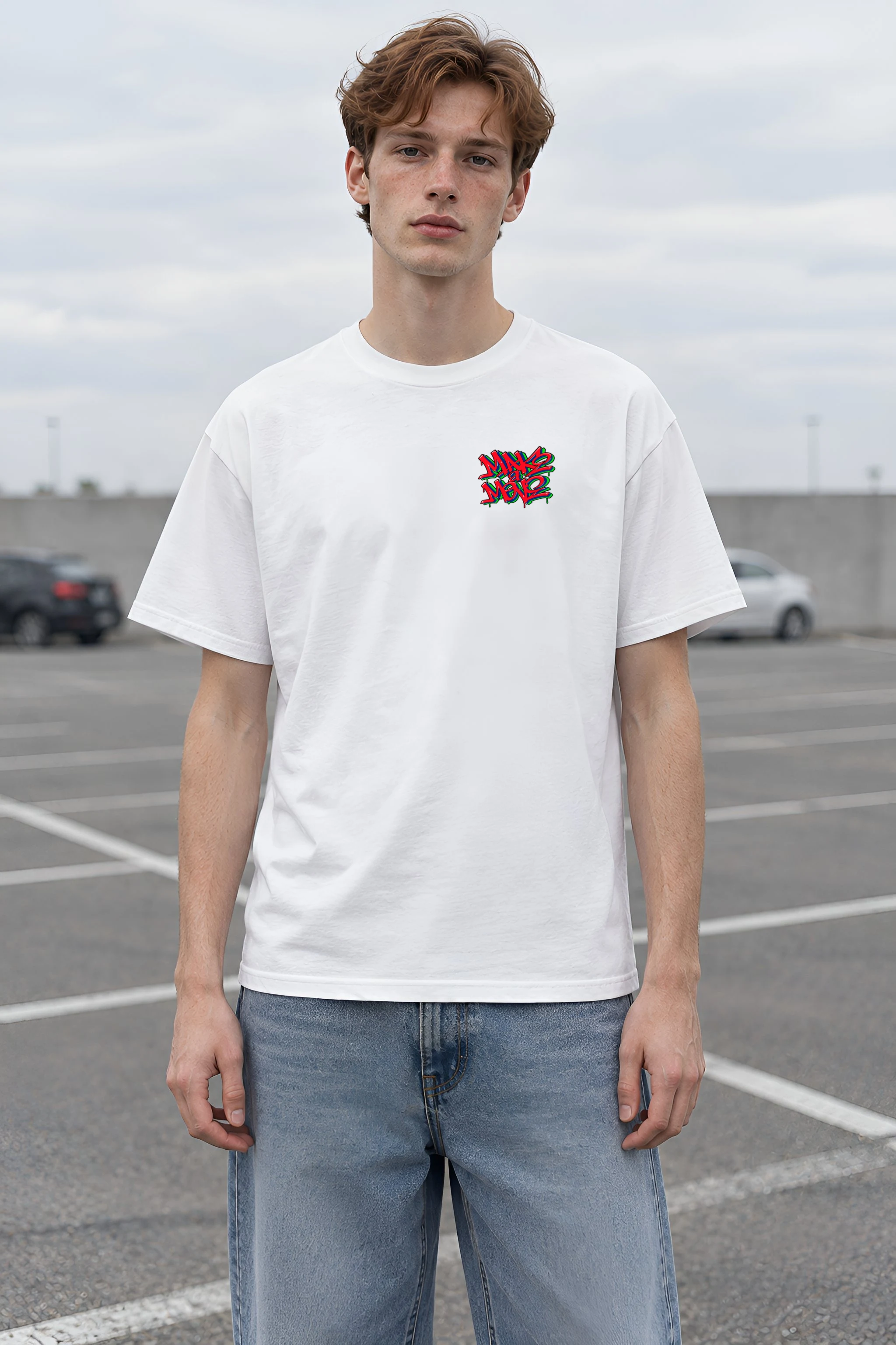 "One Hand Breakdancer" Heavyweight Unisex Crewneck T-shirt