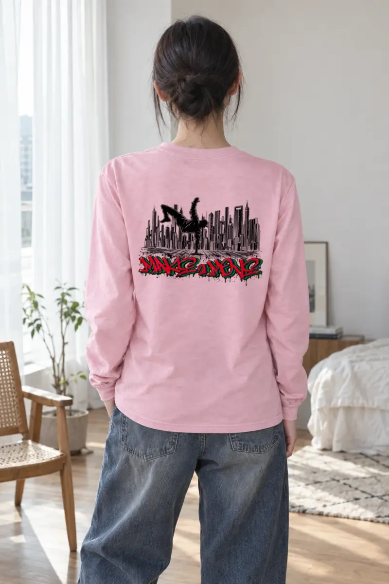"One Hand Breakdancer" Unisex Longsleeve T-shirt