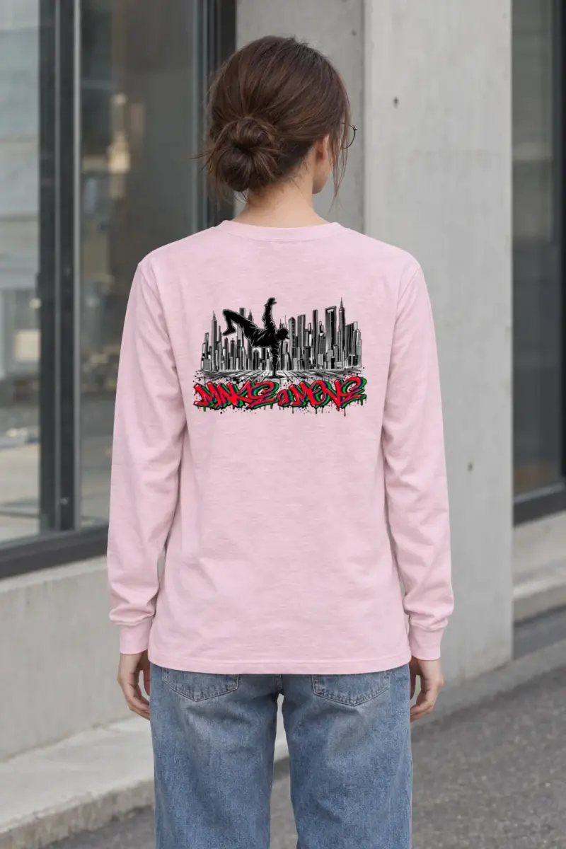 "One Hand Breakdancer" Unisex Longsleeve T-shirt