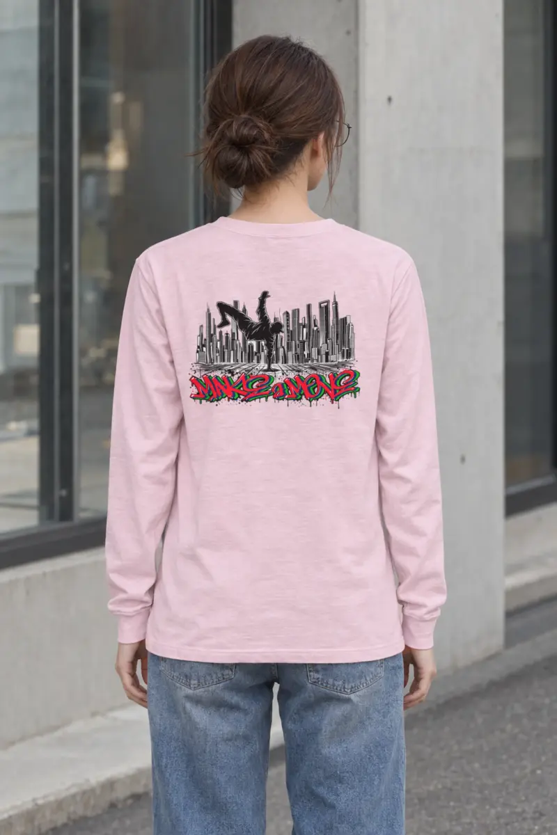 "One Hand Breakdancer" Unisex Longsleeve T-shirt