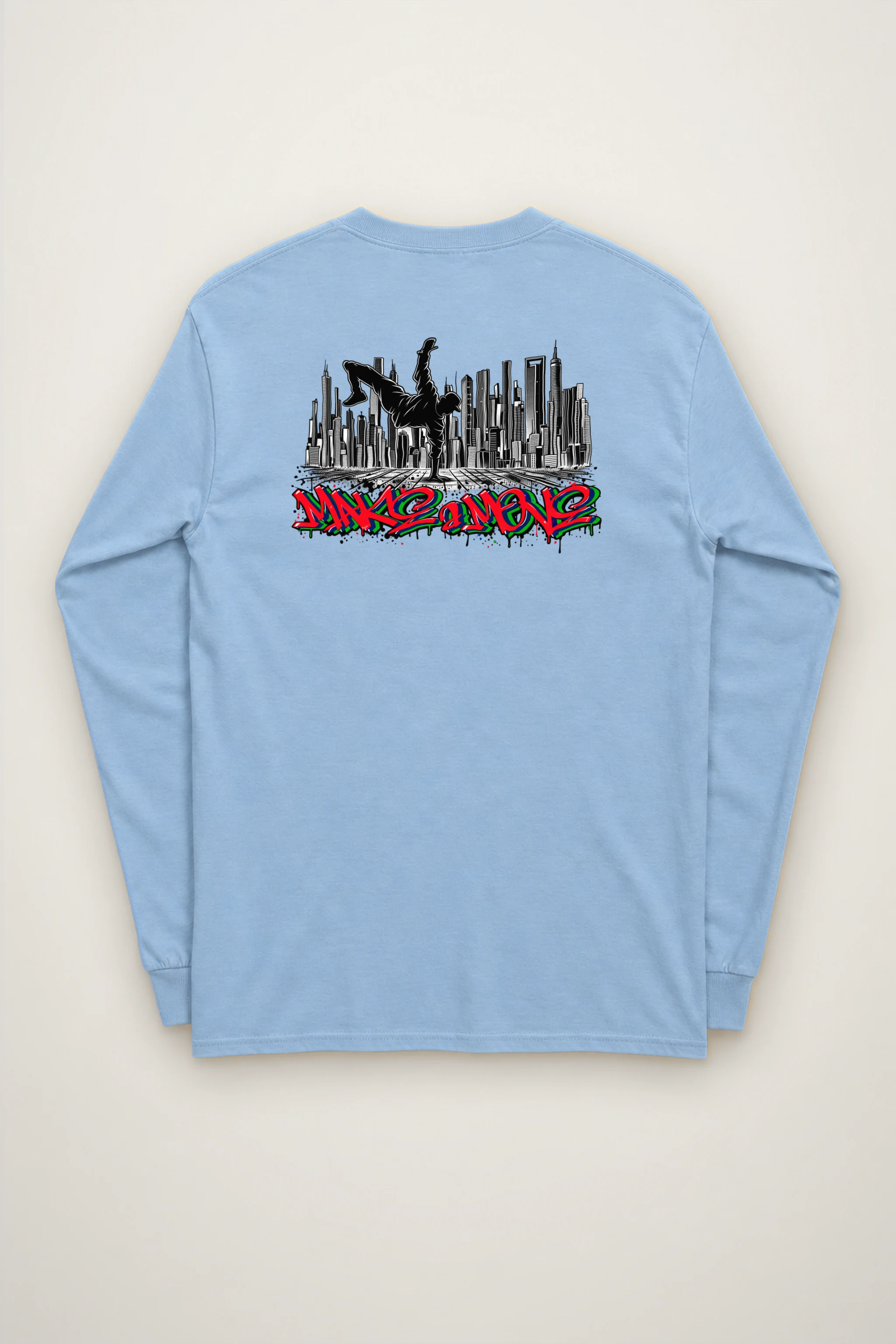 "One Hand Breakdancer" Unisex Longsleeve T-shirt