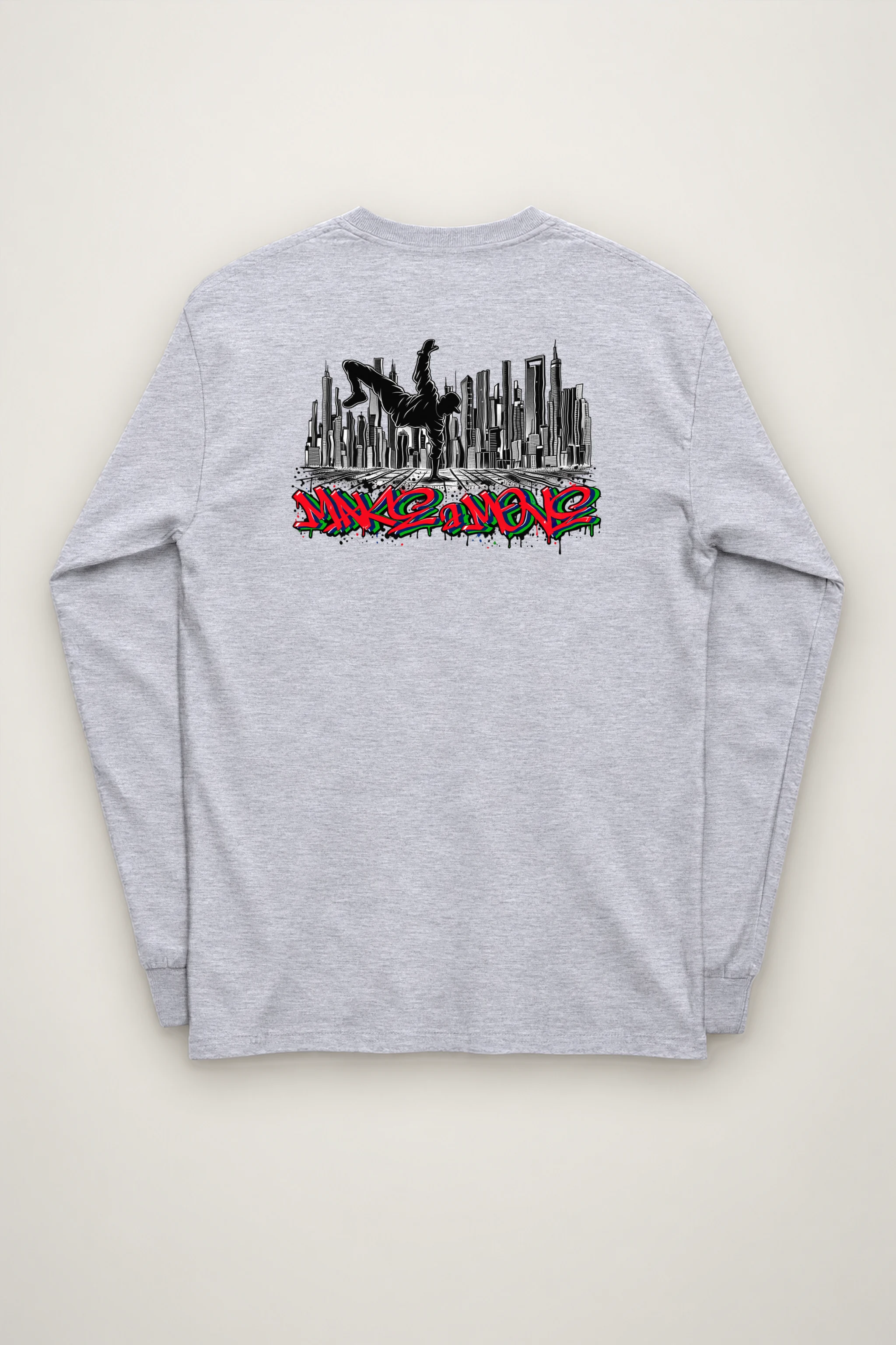 "One Hand Breakdancer" Unisex Longsleeve T-shirt