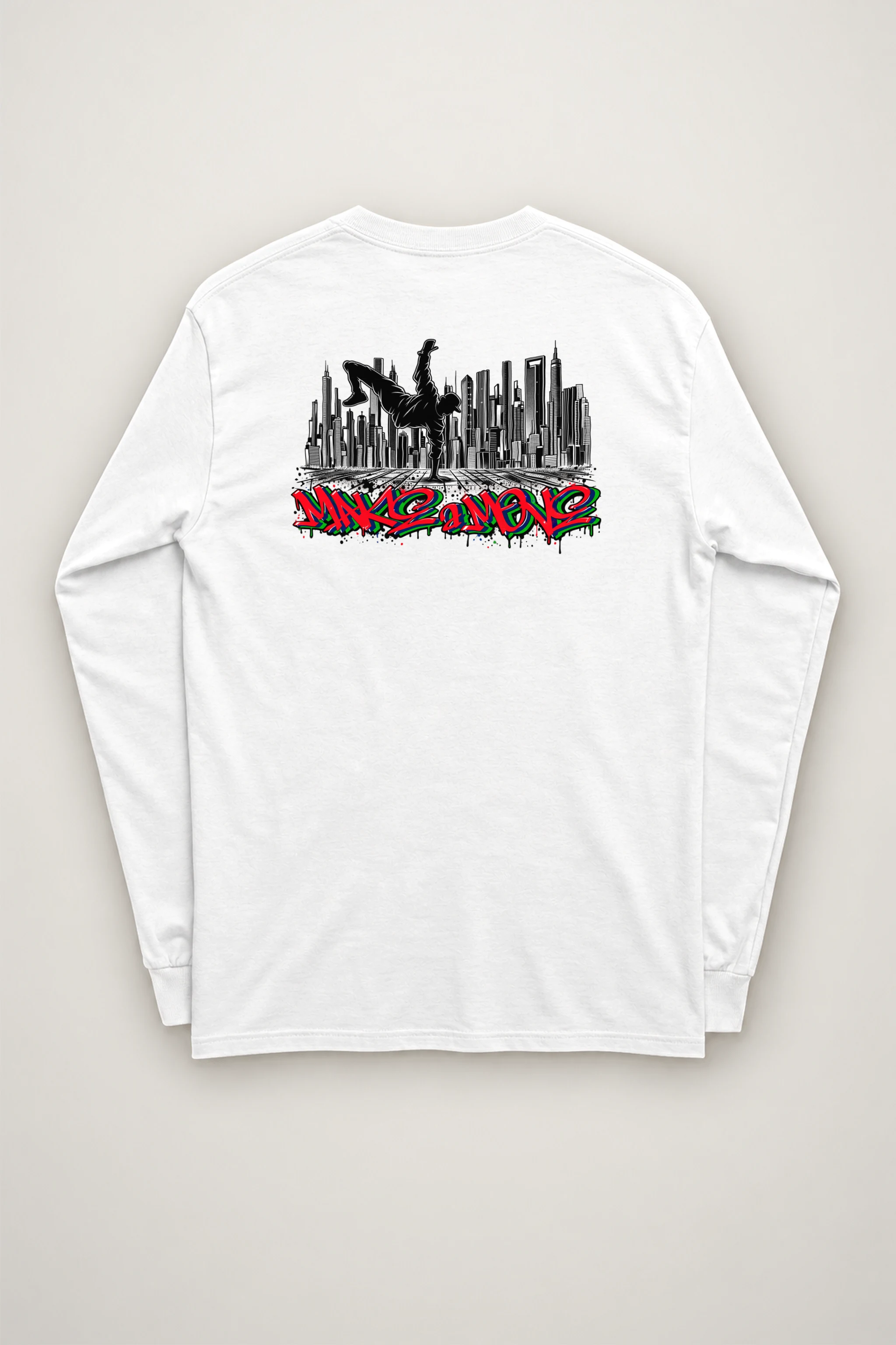 "One Hand Breakdancer" Unisex Longsleeve T-shirt