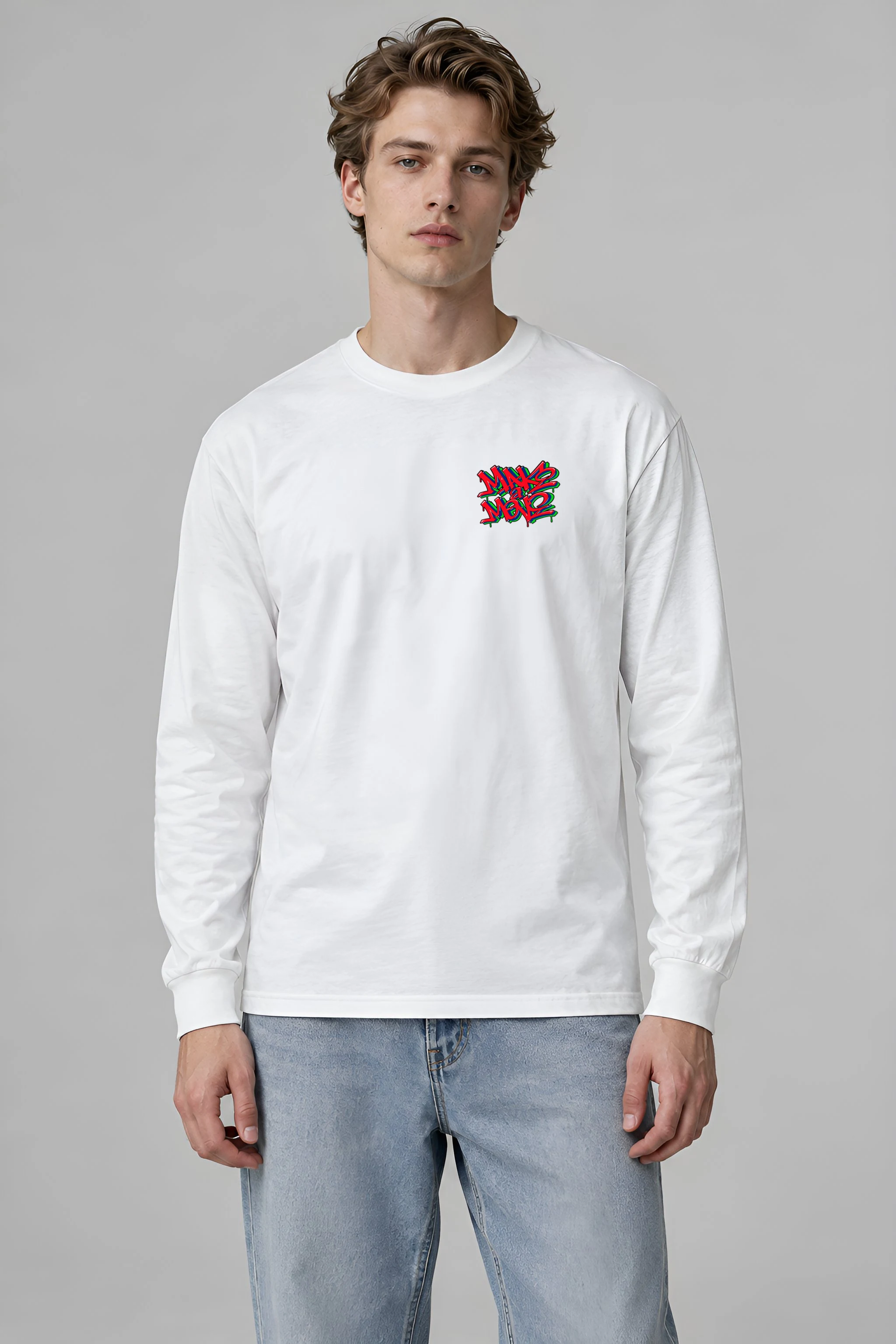 "One Hand Breakdancer" Unisex Longsleeve T-shirt