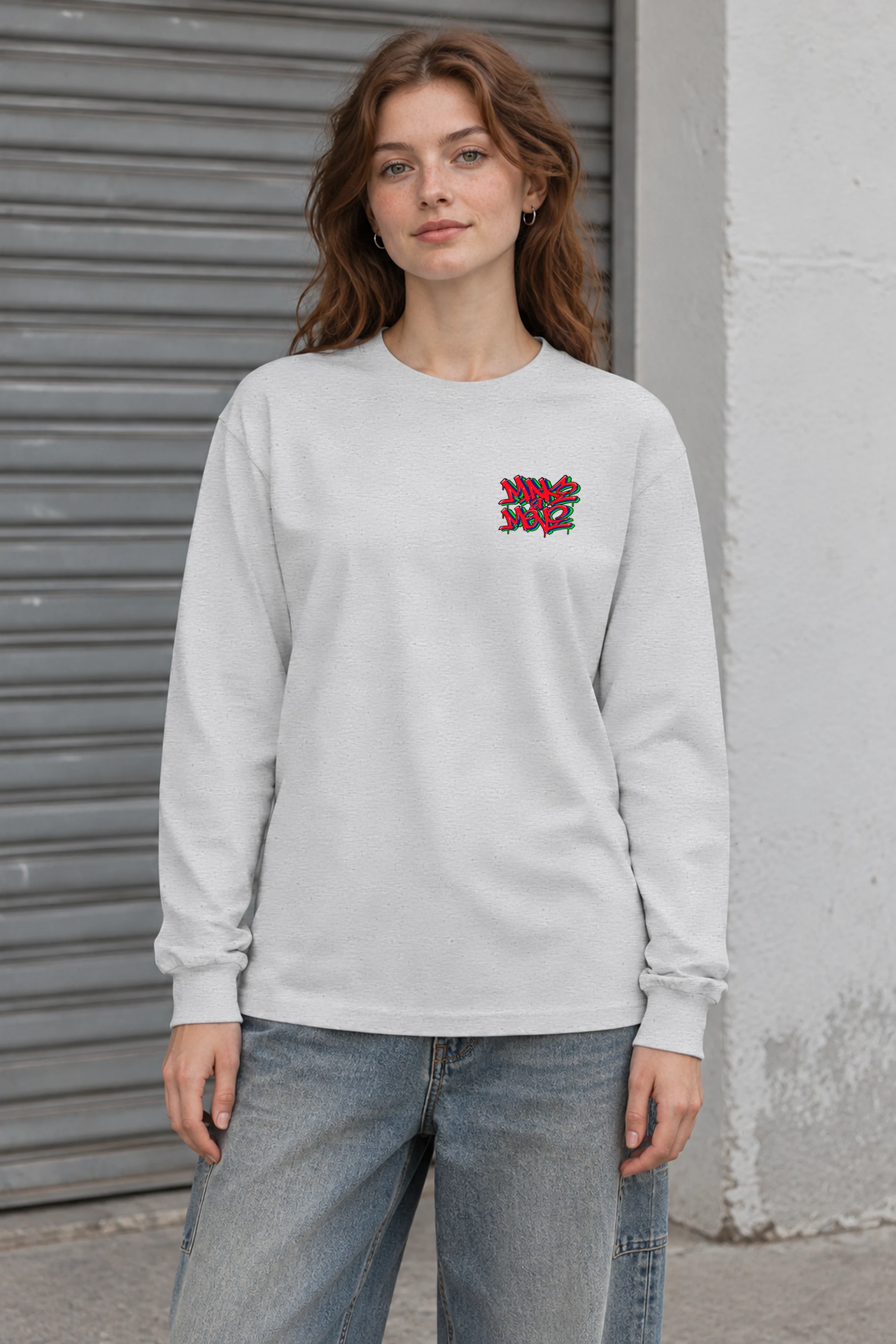 "One Hand Breakdancer" Unisex Longsleeve T-shirt