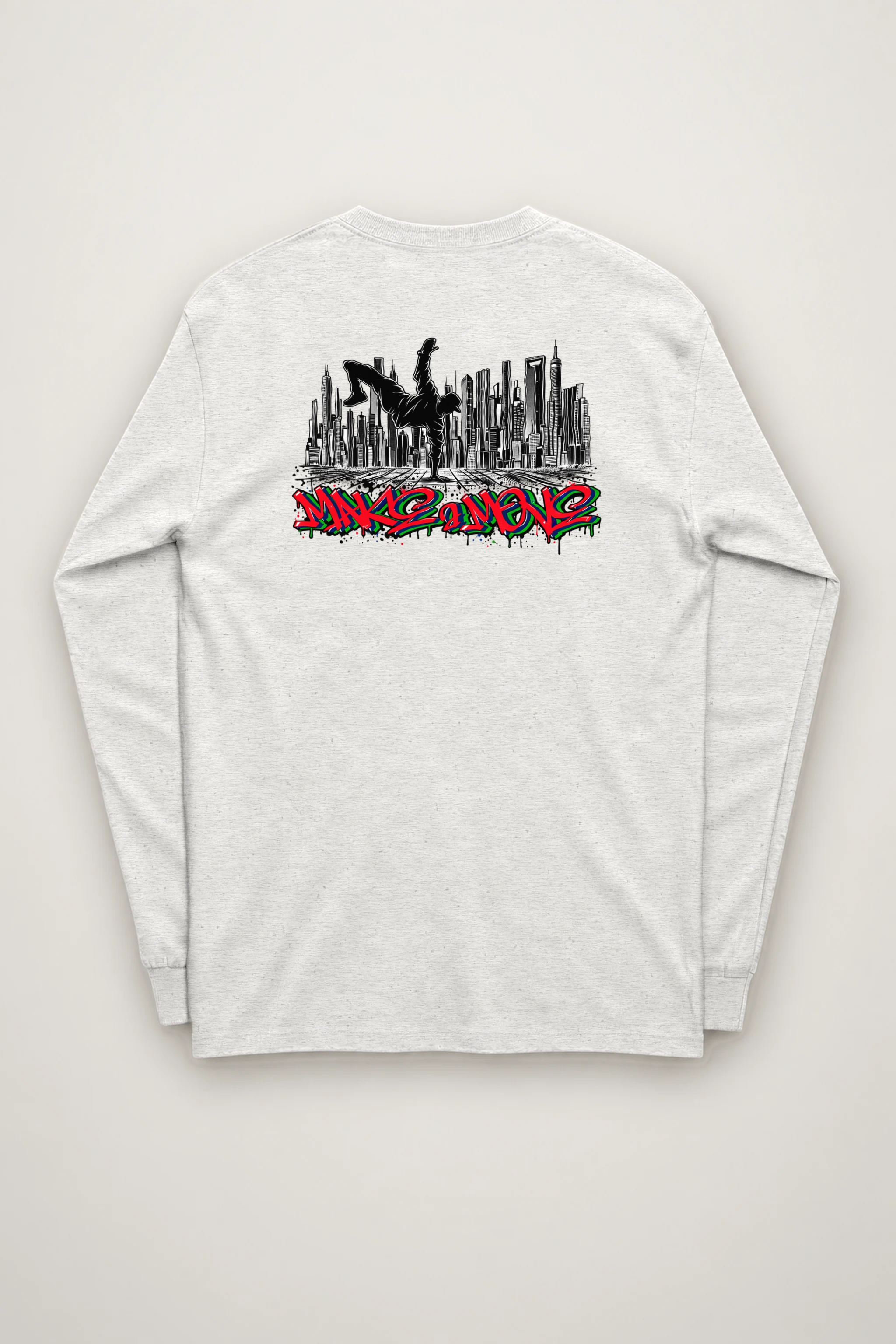 "One Hand Breakdancer" Unisex Longsleeve T-shirt