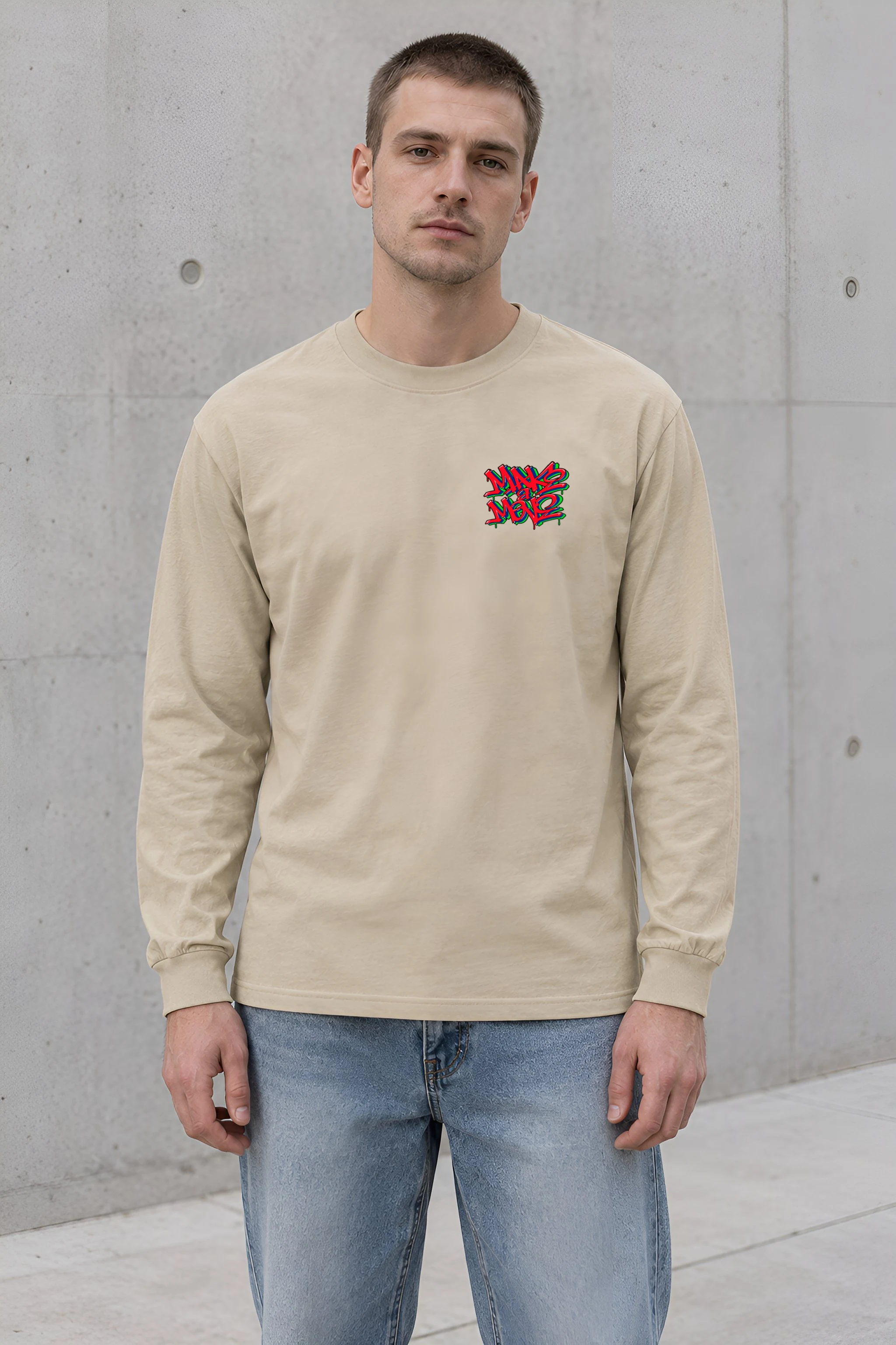 "One Hand Breakdancer" Unisex Longsleeve T-shirt