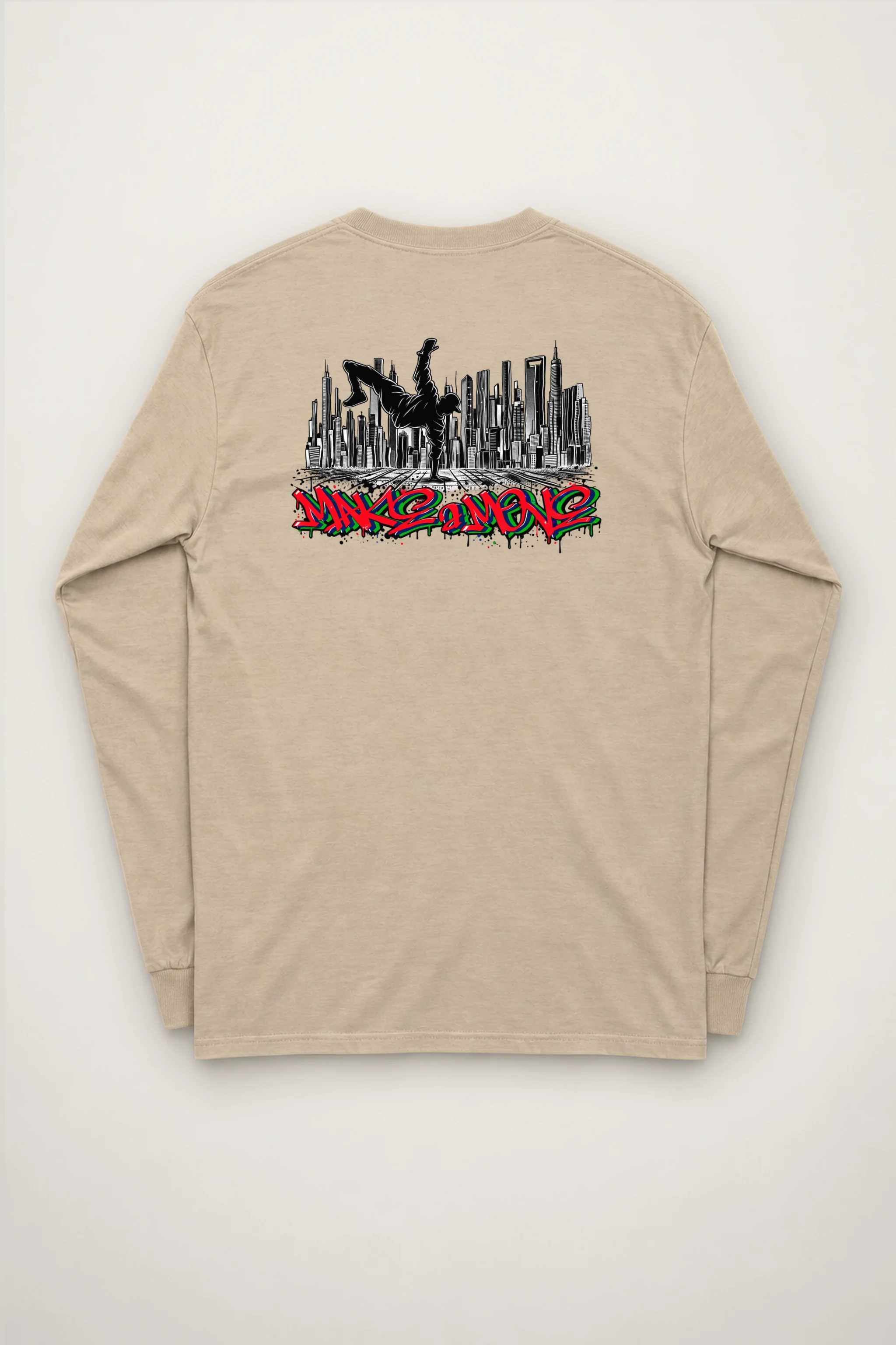 "One Hand Breakdancer" Unisex Longsleeve T-shirt