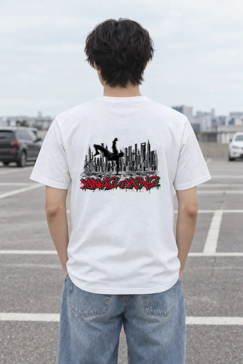 "One-Handed Motion" Heavyweight Unisex Crewneck T-shirt | Gildan 5000