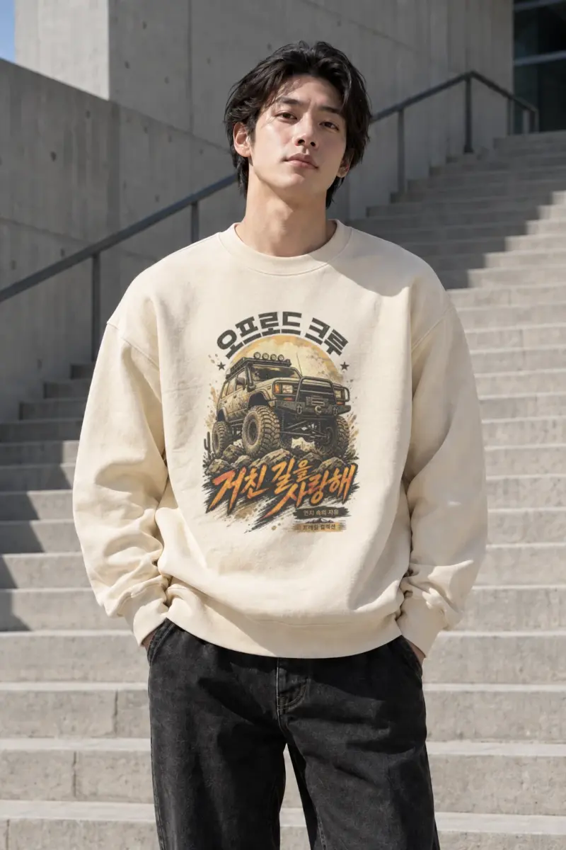 "One Life Off Road" Unisex Sponge Fleece Crewneck Sweatshirt | Bella + Canvas 3901