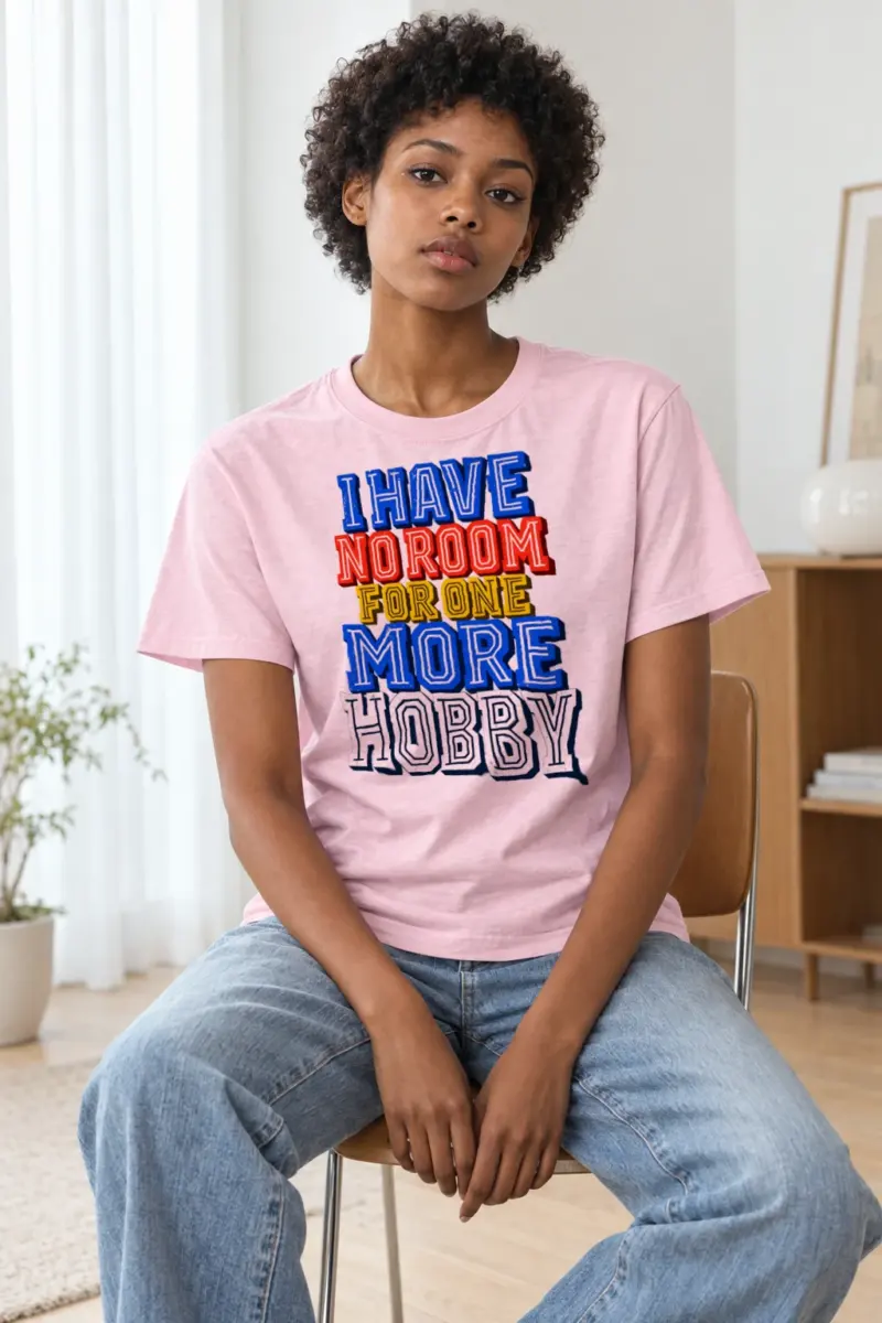 "One More Hobby" Heavyweight Unisex Crewneck T-shirt | Gildan 5000