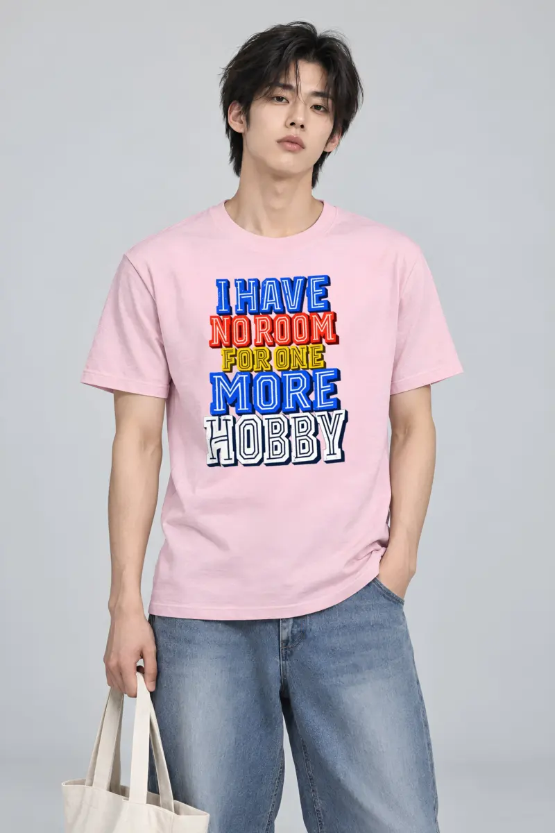 "One More Hobby" Heavyweight Unisex Crewneck T-shirt