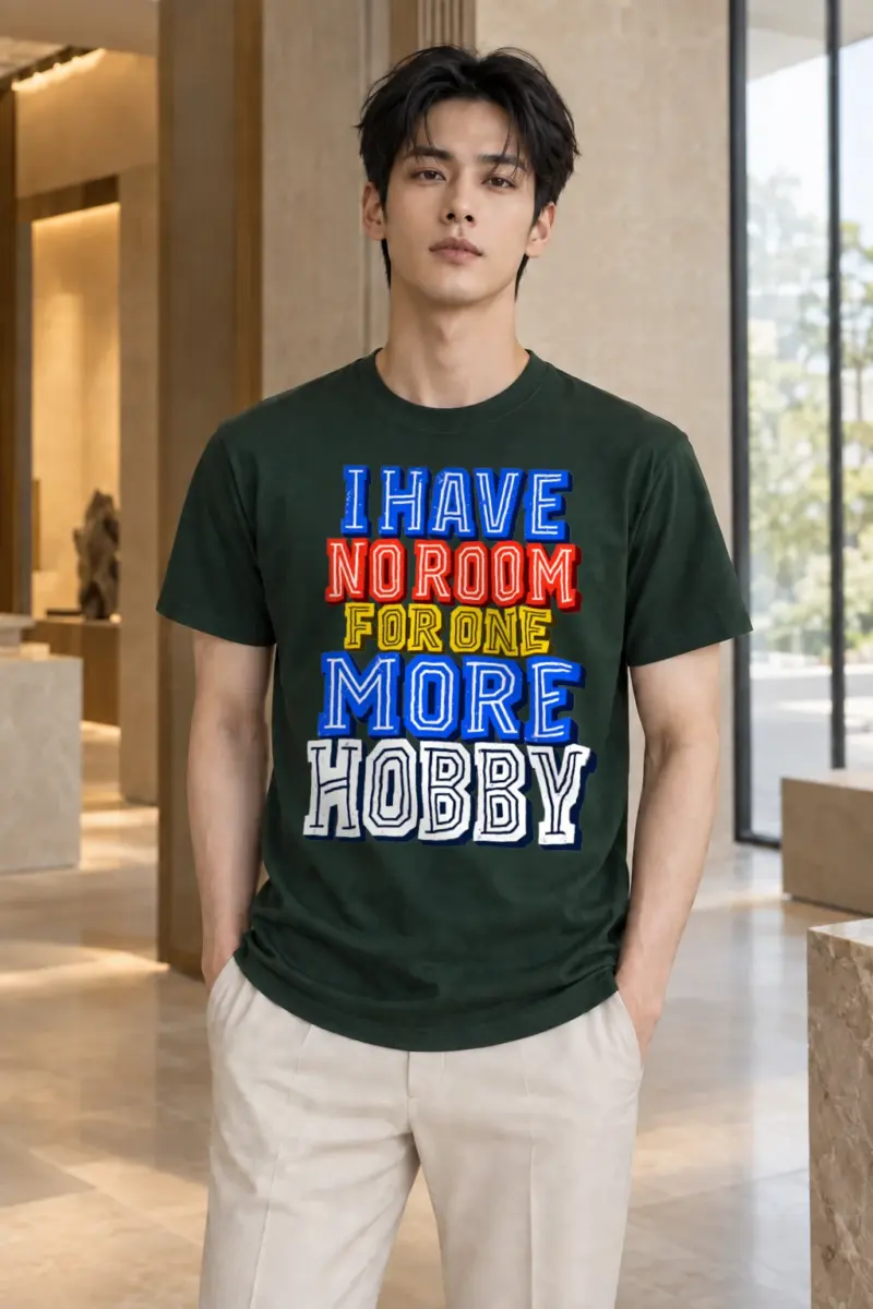 "One More Hobby" Heavyweight Unisex Crewneck T-shirt | Gildan 5000