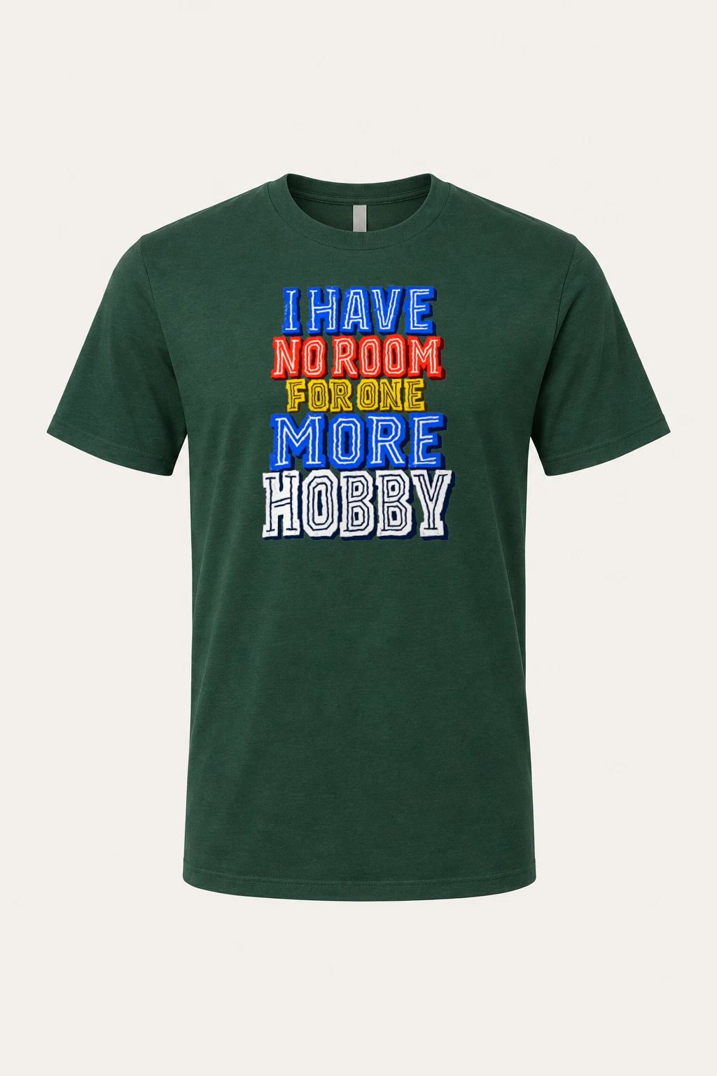 "One More Hobby" Heavyweight Unisex Crewneck T-shirt | Gildan 5000