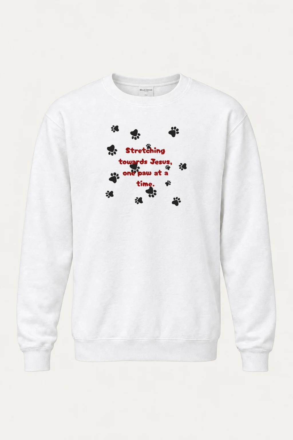 "One Paw At A Time" Heavy Blend Unisex Crewneck Sweatshirt | Gildan 18000